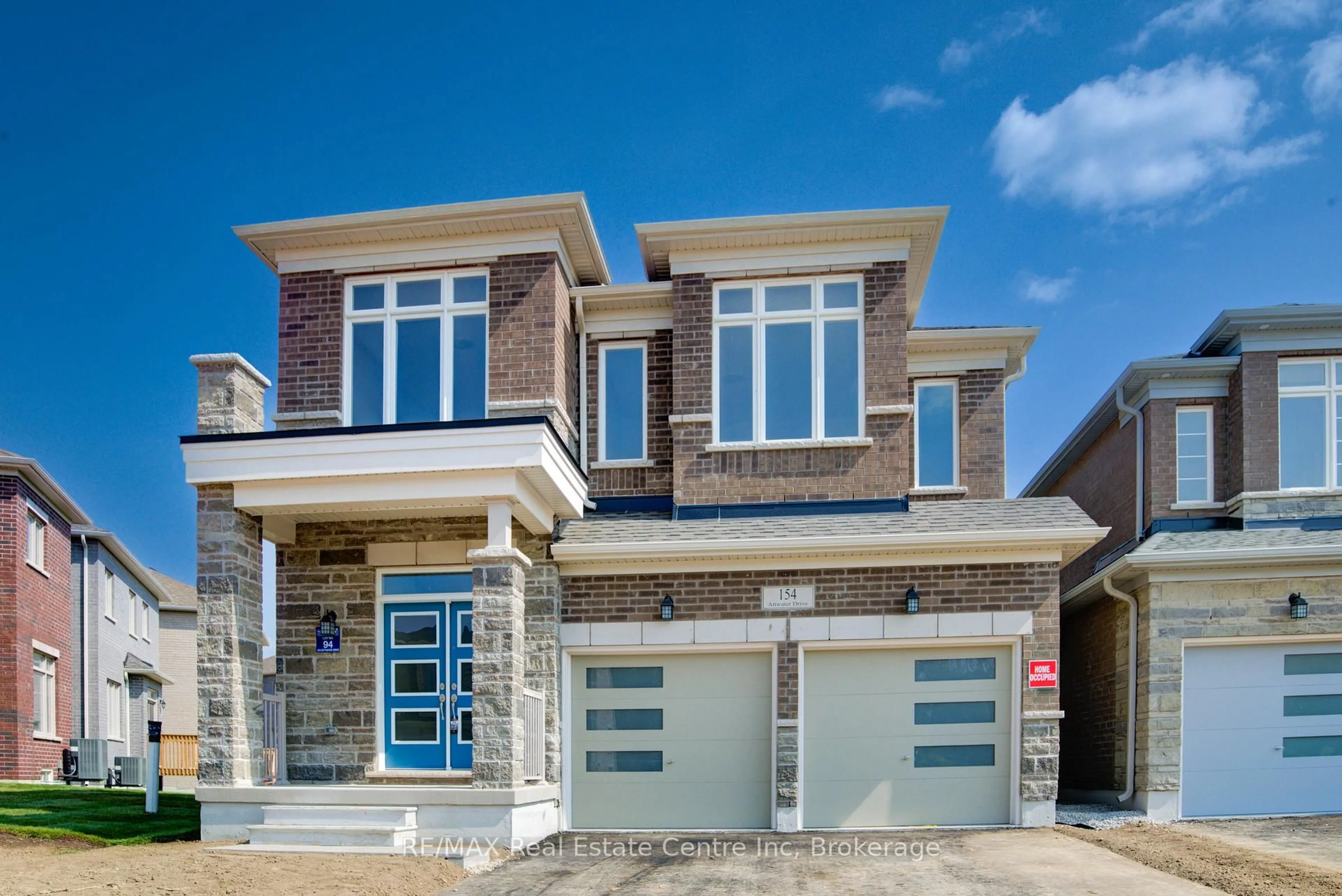 Home with brick exterior material, street for 154 ATTWATER Dr, Cambridge Ontario N1T 0G5