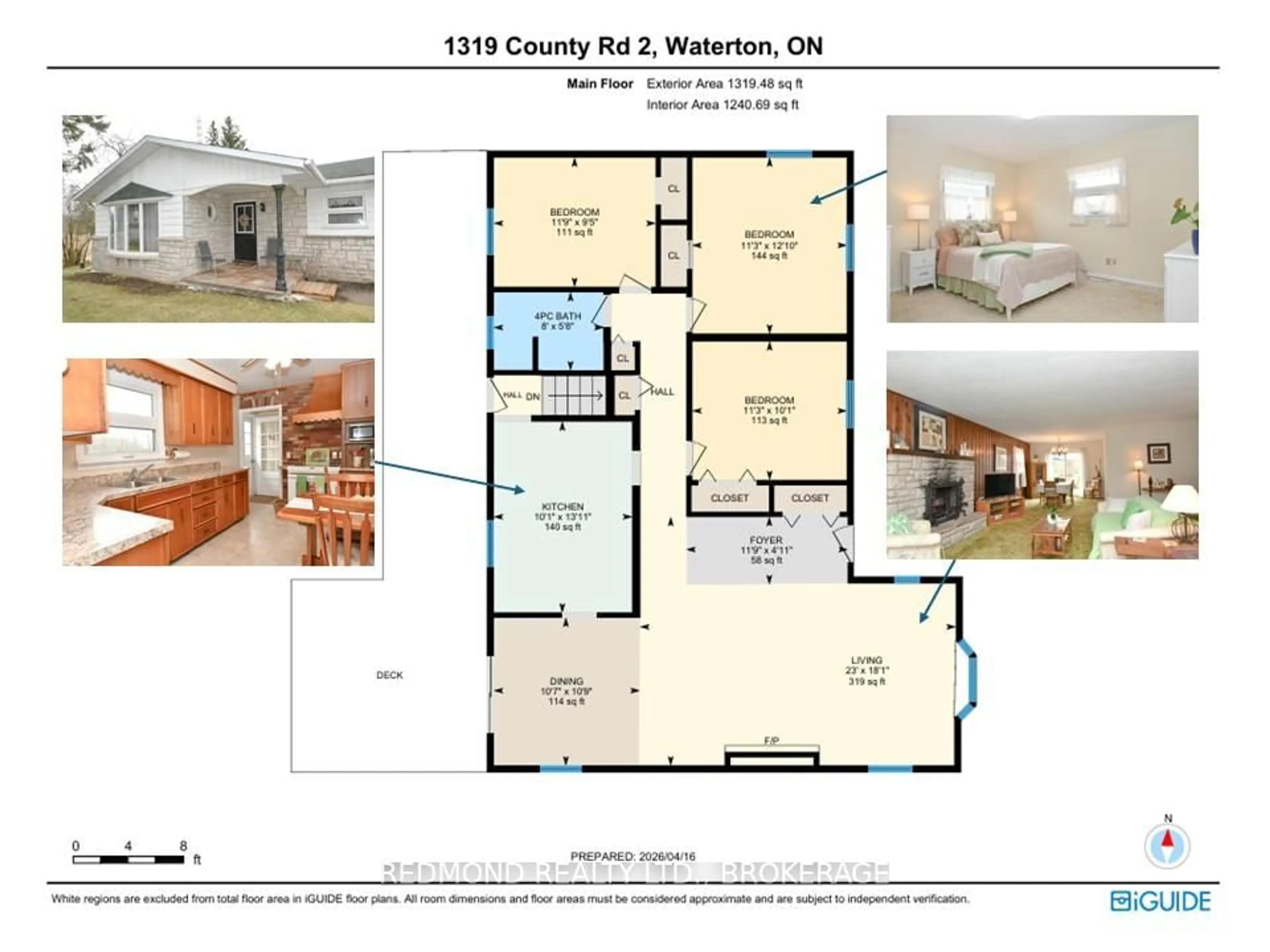 Floor plan for 1319 County Rd 2 Rd, Leeds and the Thousand Islands Ontario K0E 1L0