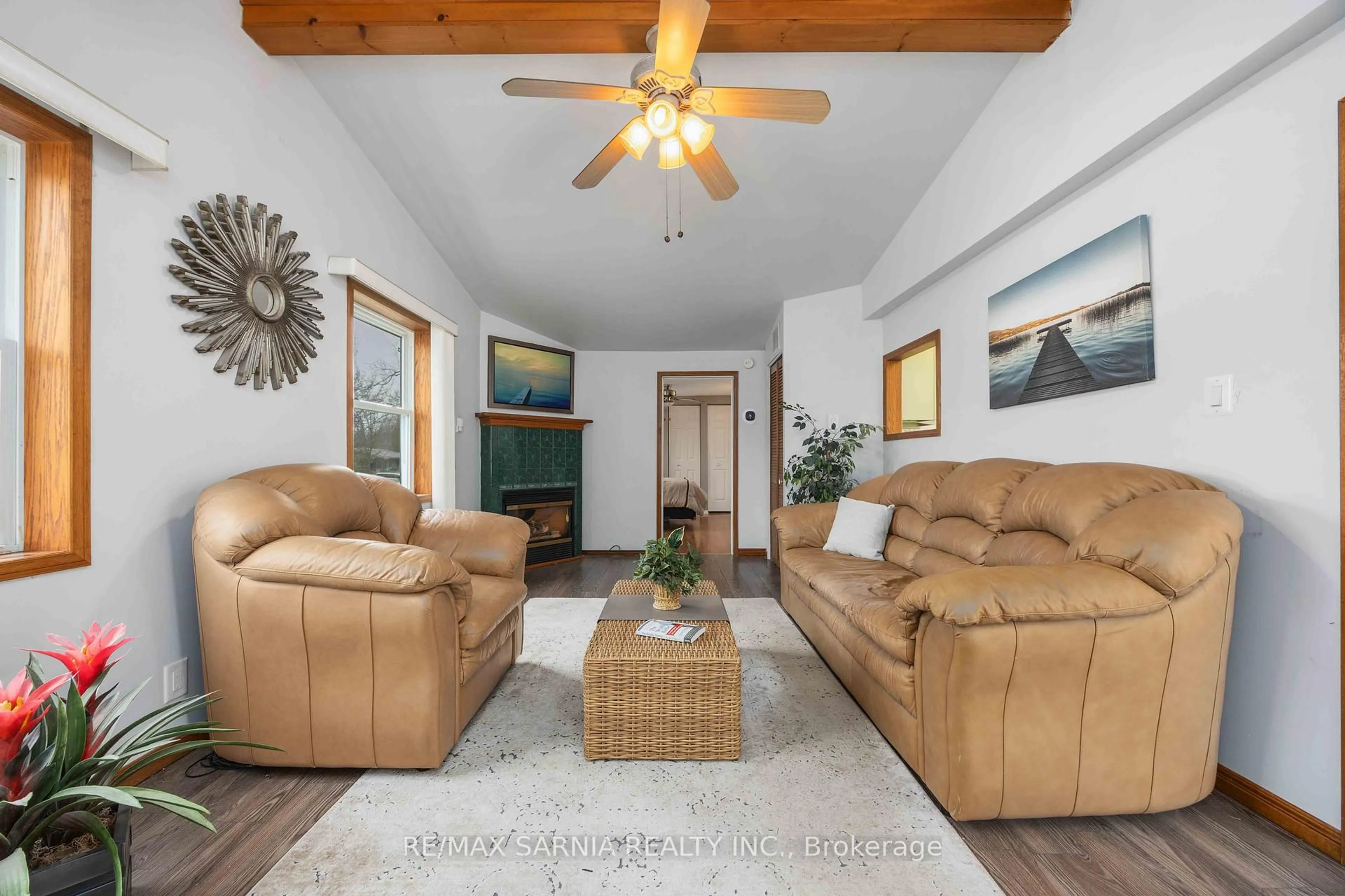 Living room with furniture, unknown for 4895 Lakeshore Rd #A42, Plympton-Wyoming Ontario N0N 1J6