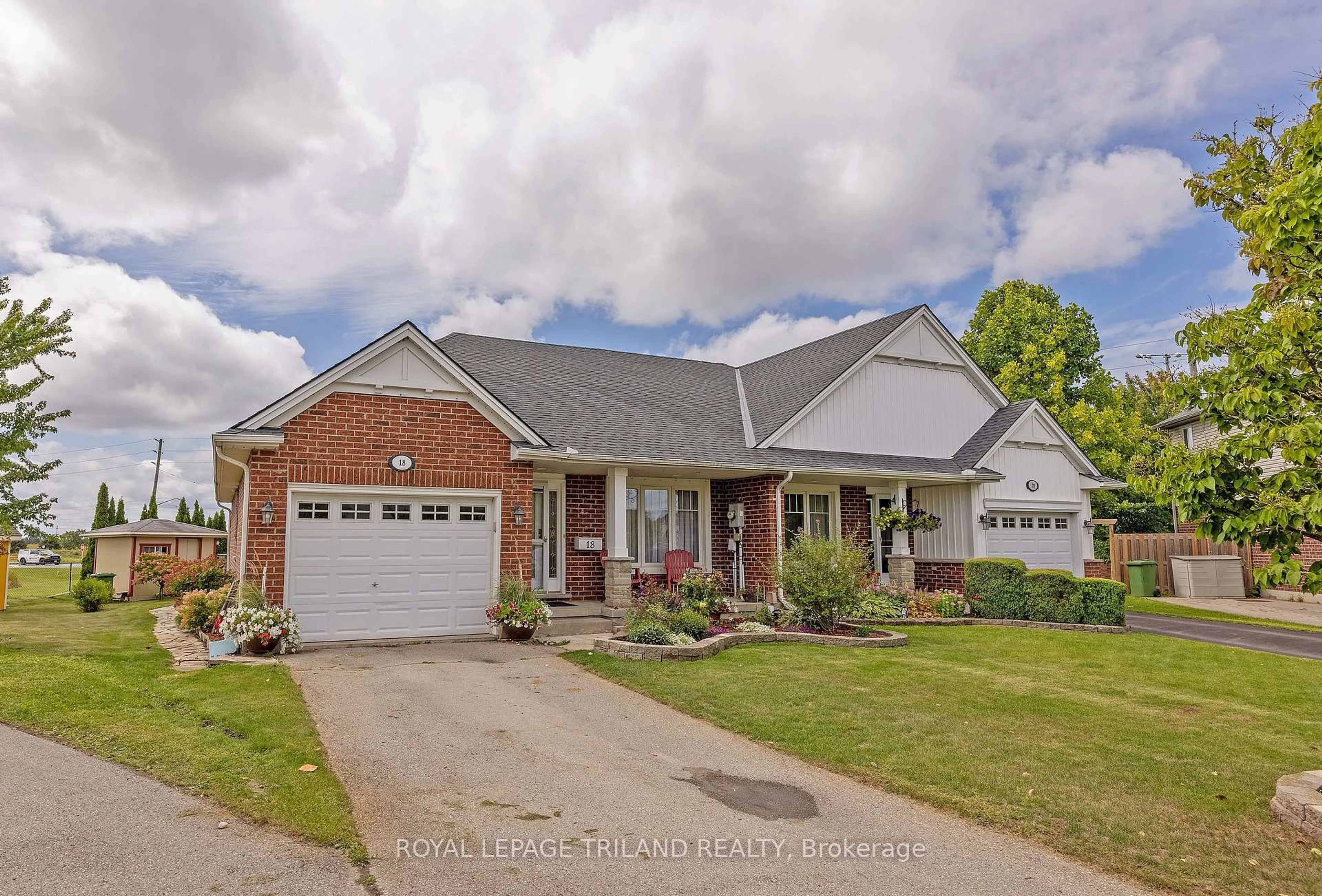 Home with brick exterior material, street for 18 Coleman Crt, St. Thomas Ontario N5R 0A5