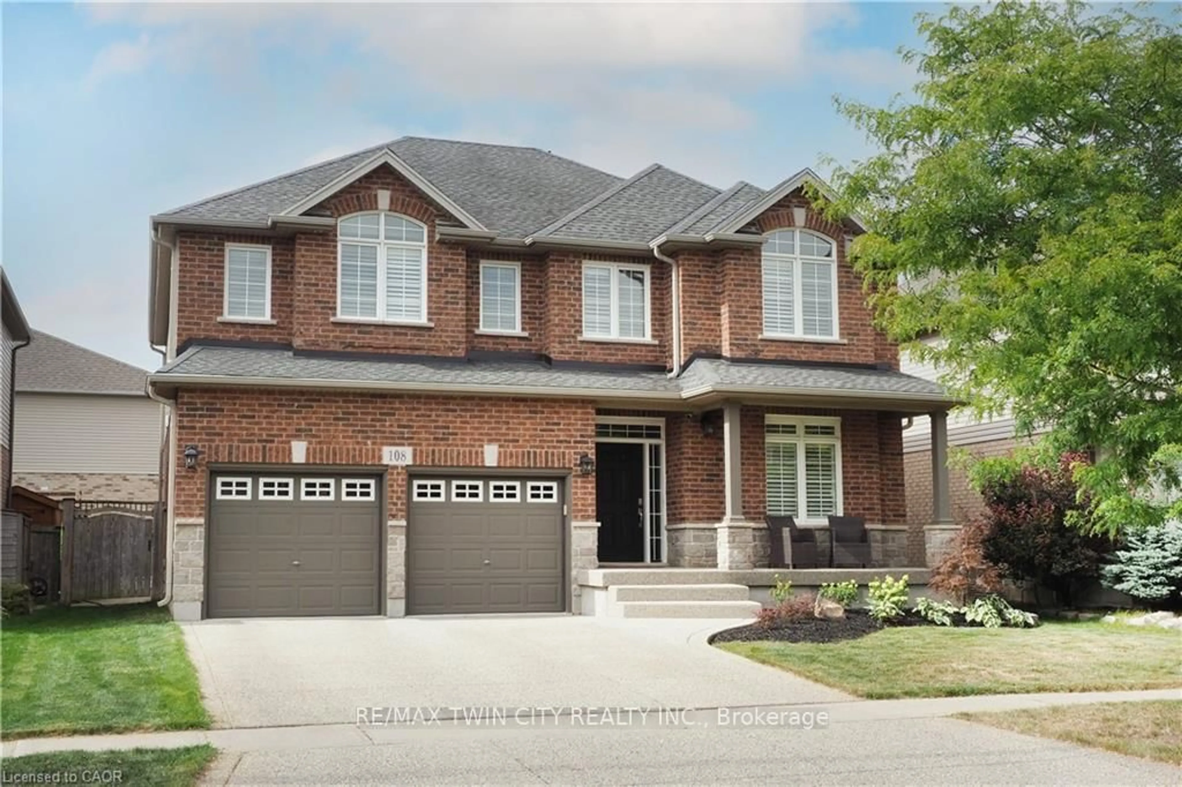 Home with brick exterior material, street for 108 Hunsberger Dr, Wilmot Ontario N3A 0A5