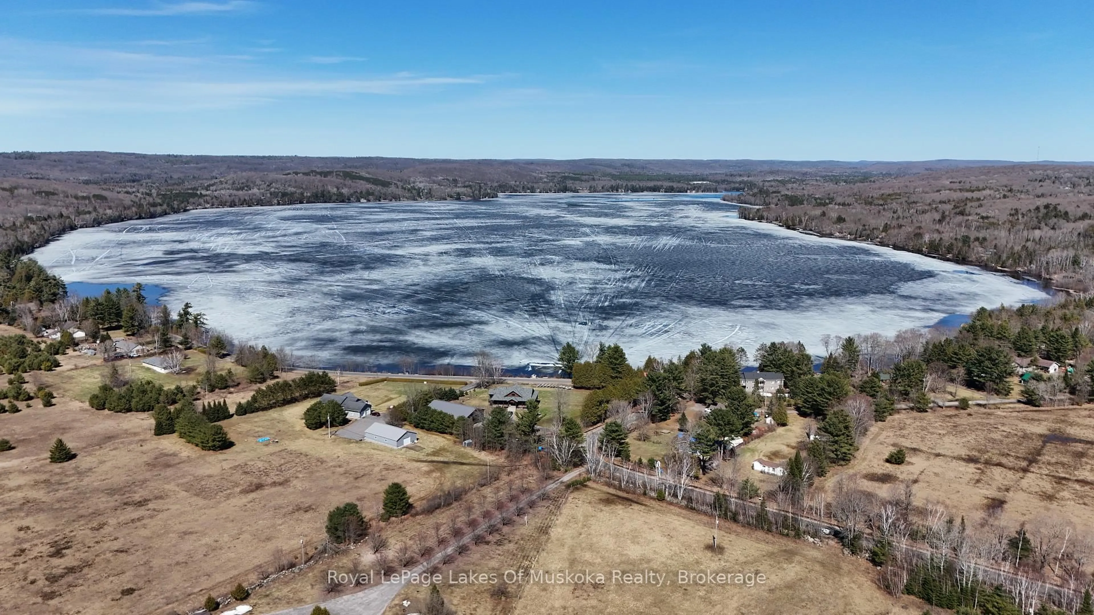 A pic from outside/outdoor area/front of a property/back of a property/a pic from drone, water/lake/river/ocean view for 1080 St. Peter's Rd, Algonquin Highlands Ontario K0M 2K0
