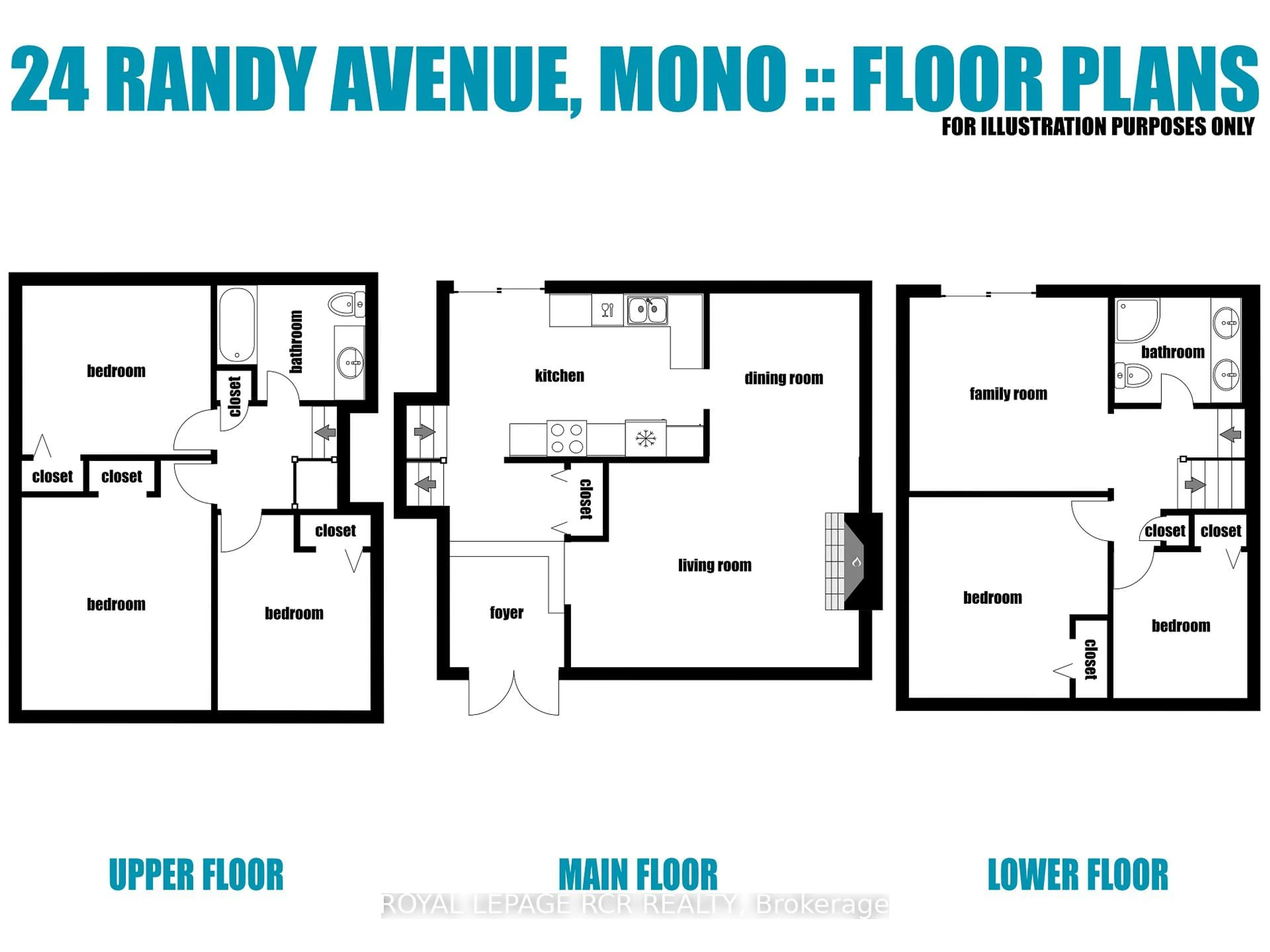 Floor plan for 24 Randy Ave, Mono Ontario L9W 2A3