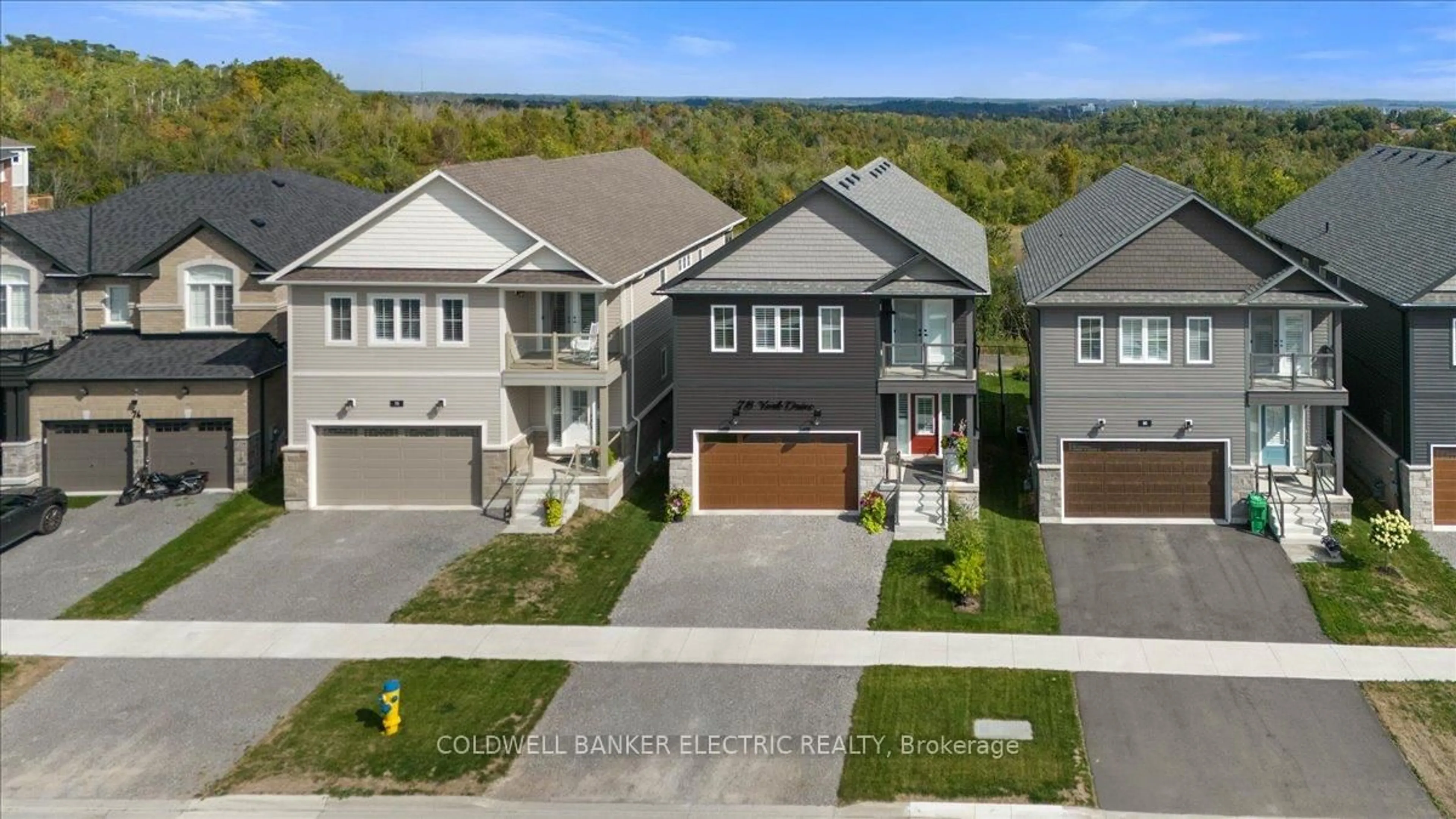 A pic from outside/outdoor area/front of a property/back of a property/a pic from drone, street for 78 York Dr, Peterborough Ontario K9K 0H7