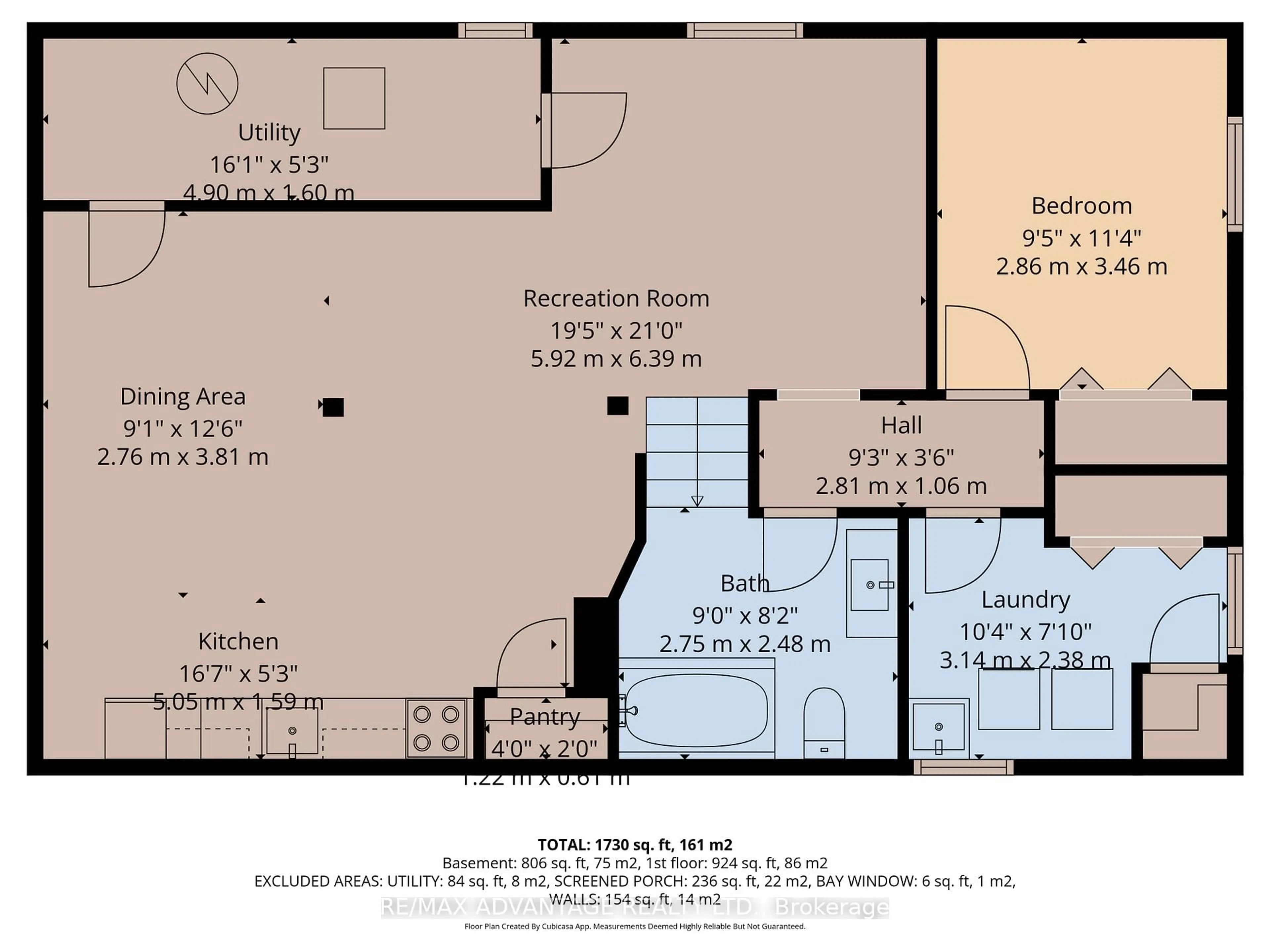Floor plan for 60 Wexford Ave, London East Ontario N5V 1L9