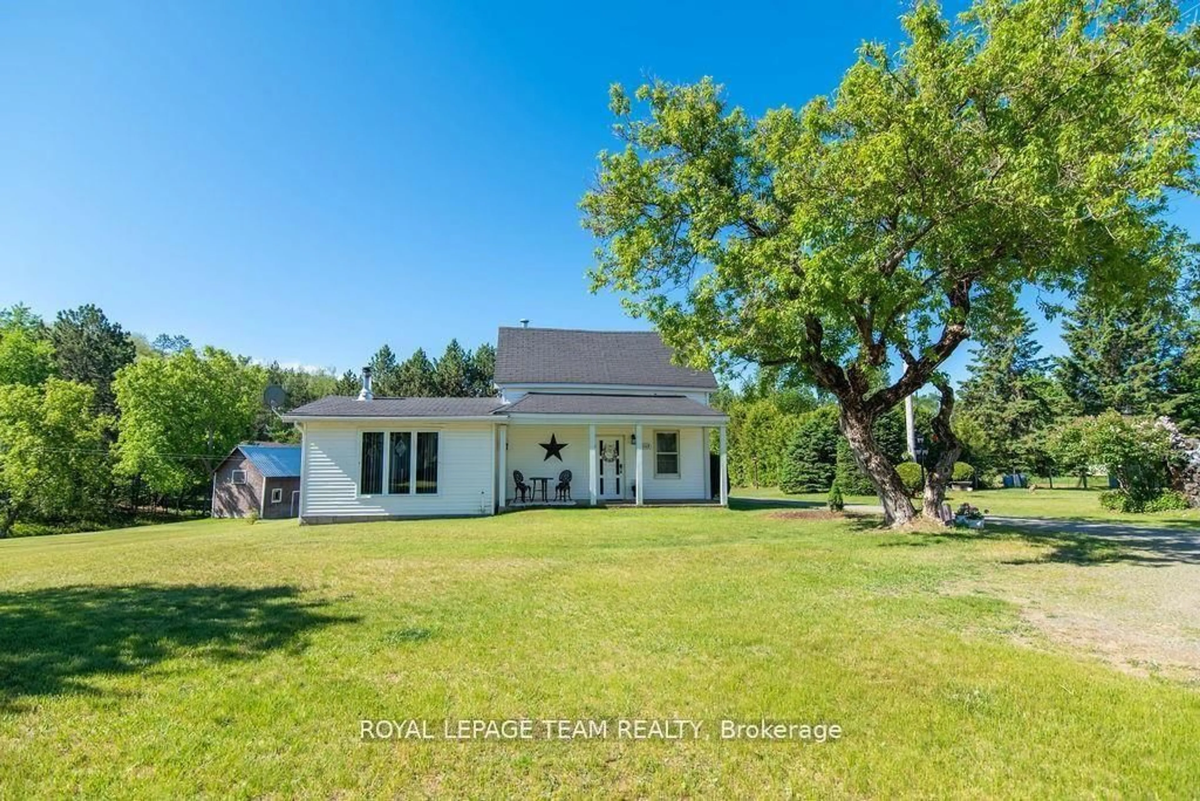 A pic from outside/outdoor area/front of a property/back of a property/a pic from drone, water/lake/river/ocean view for 3709 Old Barrys Bay Rd, Barry's Bay Ontario K0J 1B0