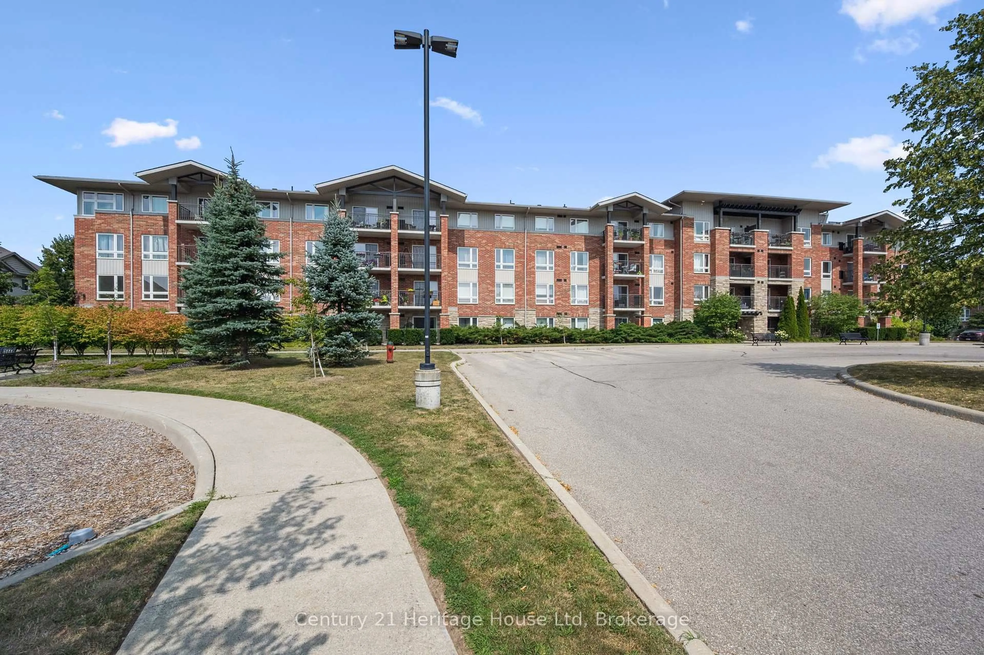 A pic from outside/outdoor area/front of a property/back of a property/a pic from drone, unknown for 60 Lynnmore St #206, Guelph Ontario N1L 0J8