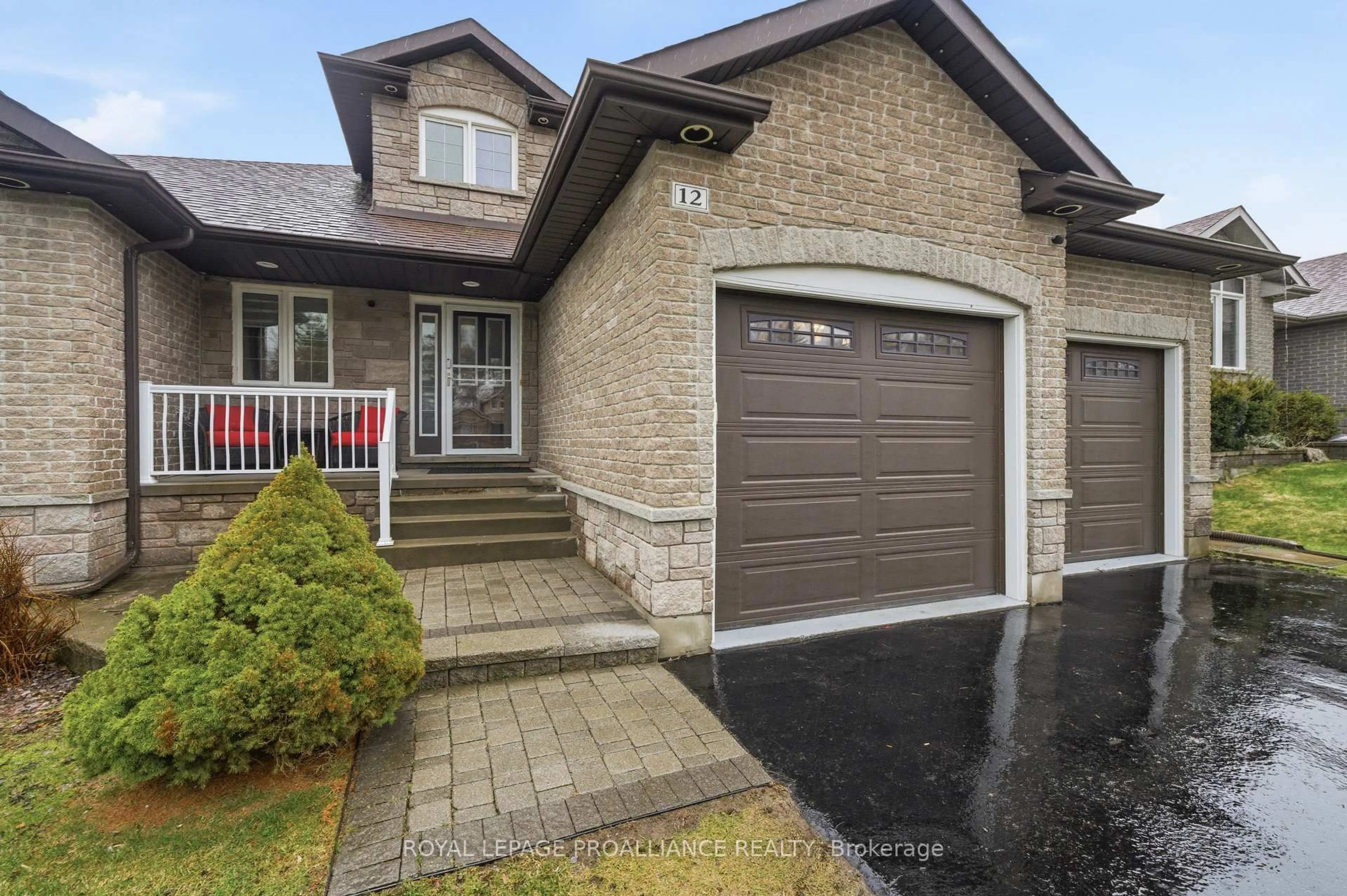 Home with brick exterior material, street for 12 Pine Marsh Lane, Quinte West Ontario K8V 0A5