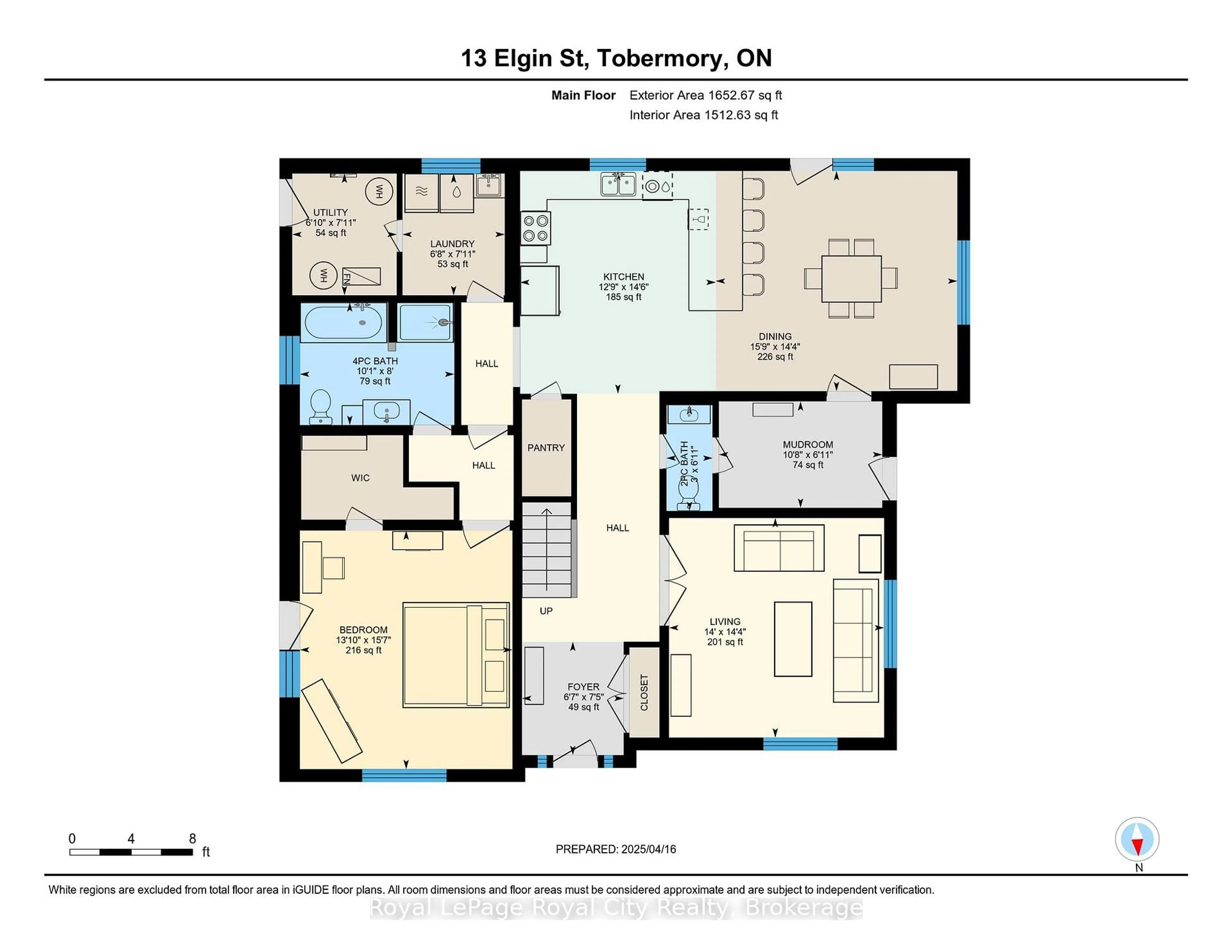 Floor plan for 13 Elgin St, Northern Bruce Peninsula Ontario N0H 2R0