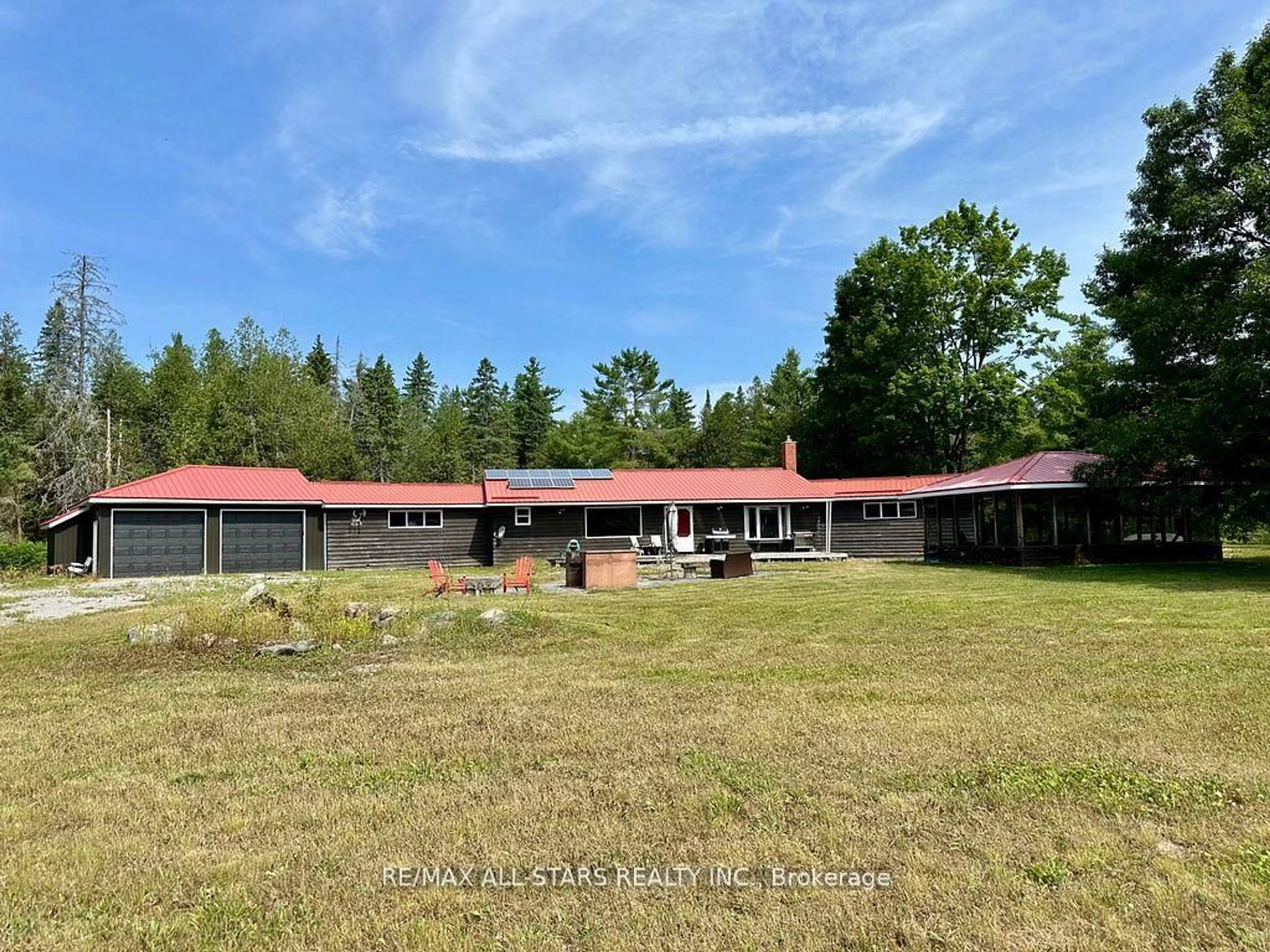 A pic from outside/outdoor area/front of a property/back of a property/a pic from drone, building for 380 Ledge Rd, Trent Lakes Ontario K0M 1A0