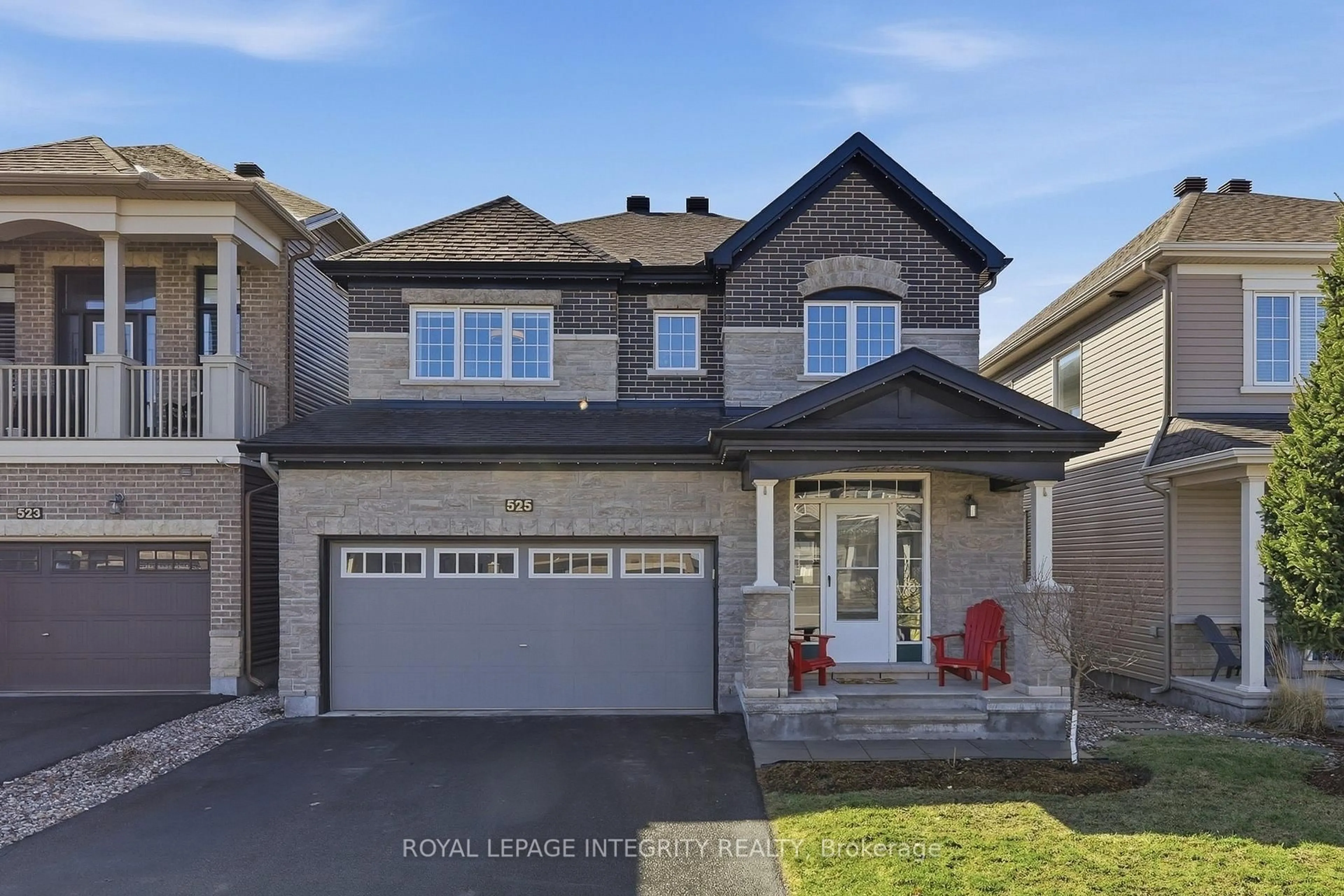 Home with brick exterior material, street for 525 Yellow Birch St, Orleans Ontario K1W 0J3