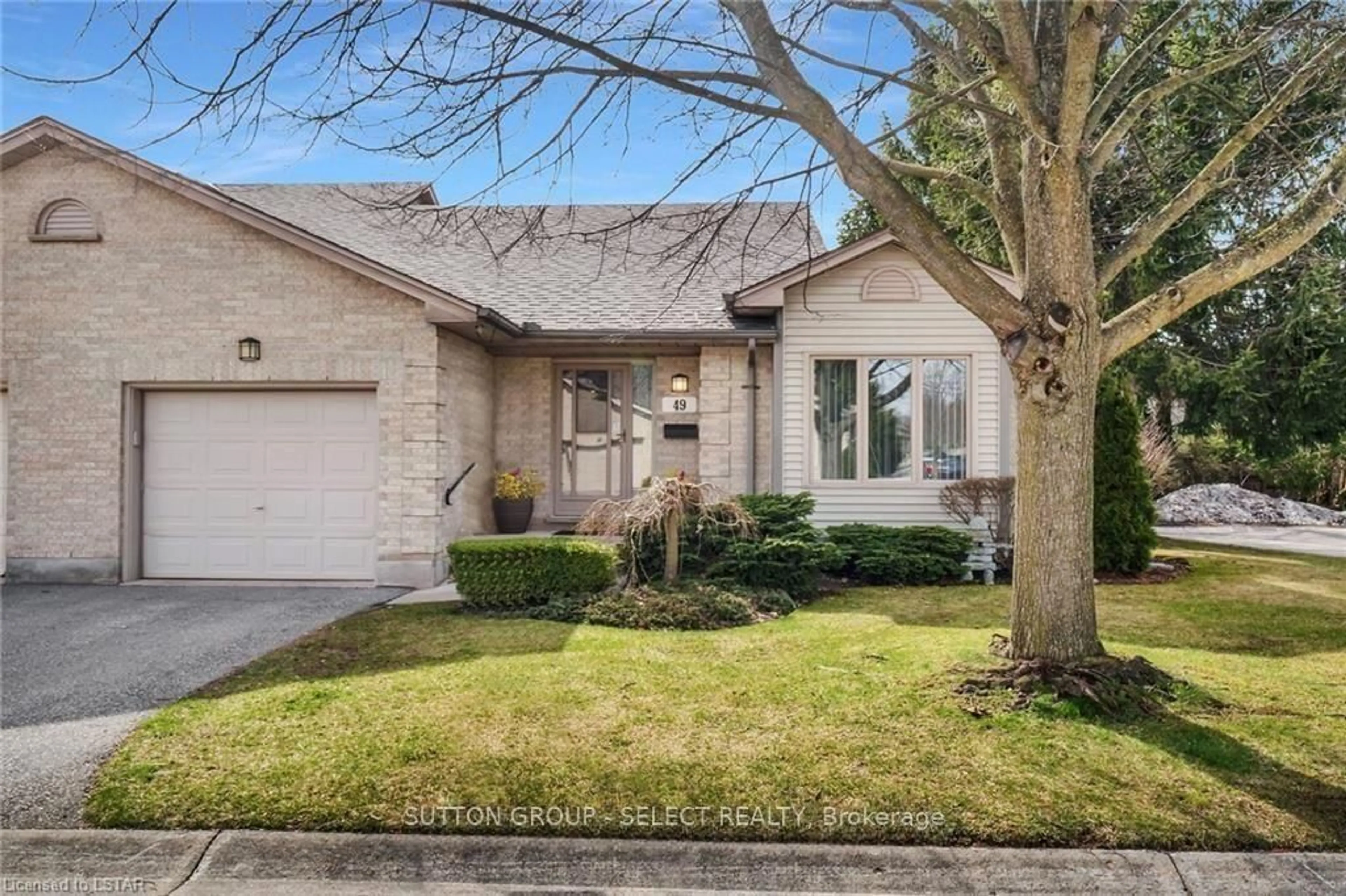 Home with brick exterior material, street for 99 Edgevalley Rd #49, London East Ontario N5Y 5N1