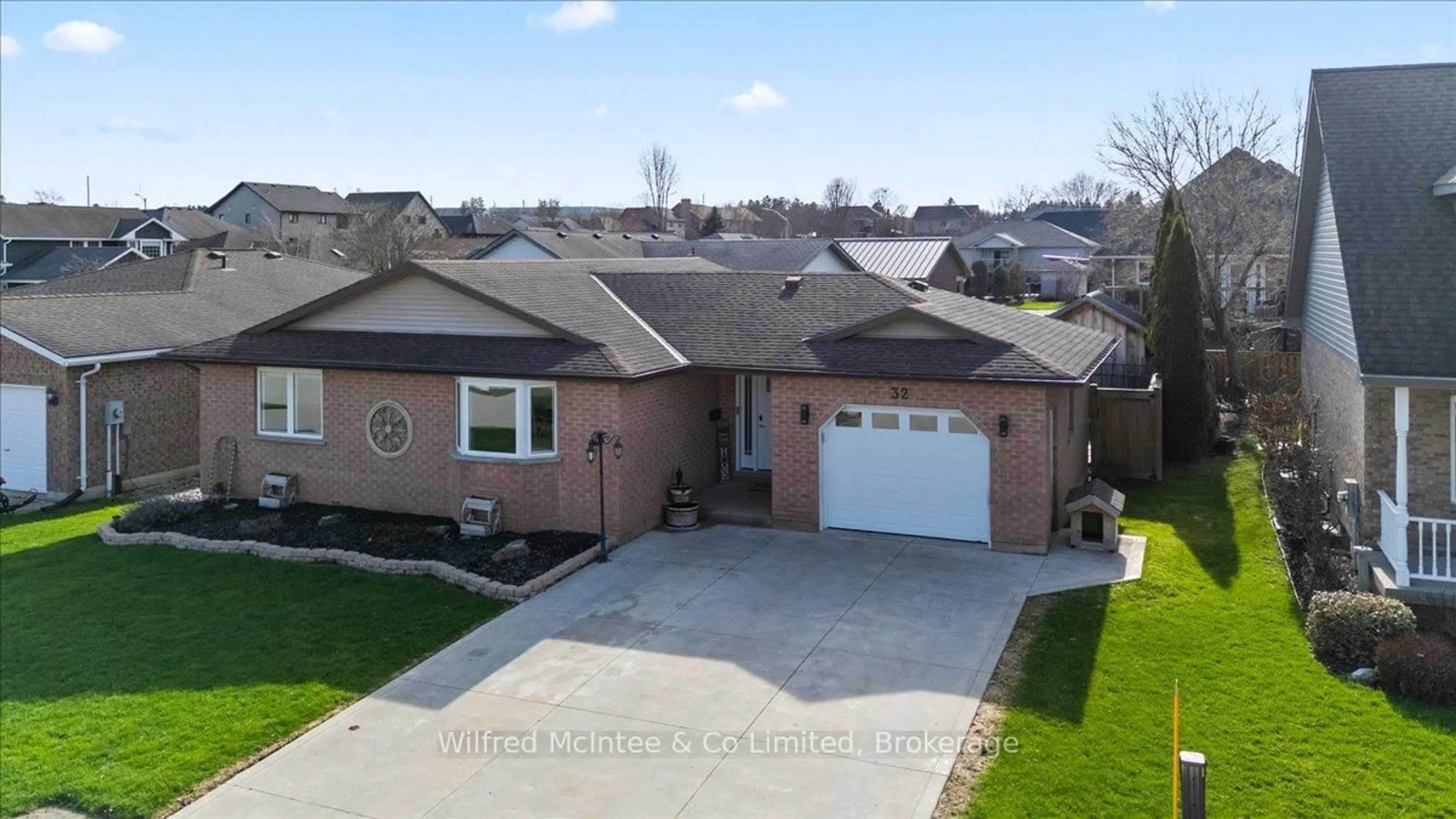 A pic from outside/outdoor area/front of a property/back of a property/a pic from drone, street for 32 West River Rd, Brockton Ontario N0G 2V0