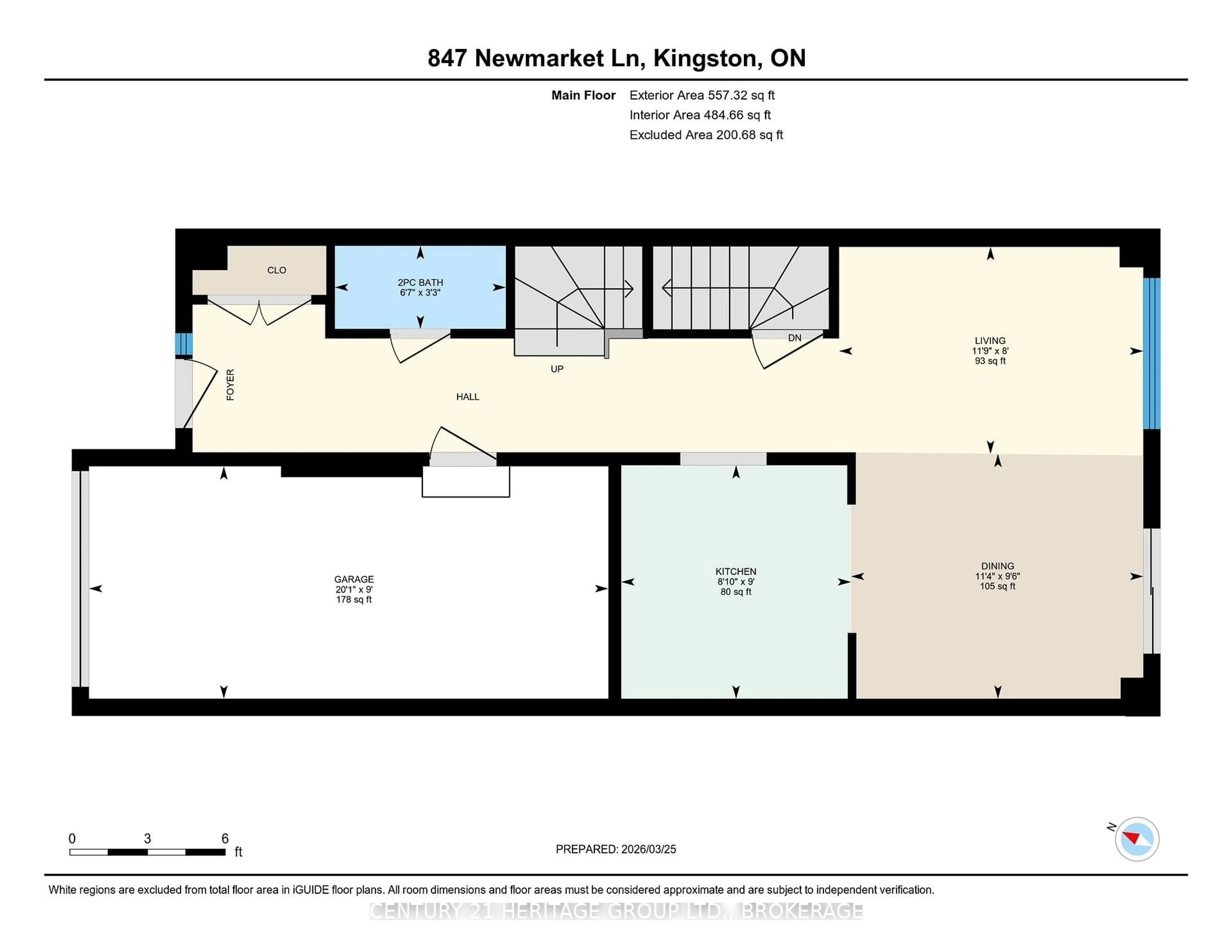 Floor plan for 847 Newmarket Lane, Kingston Ontario K7K 0C8