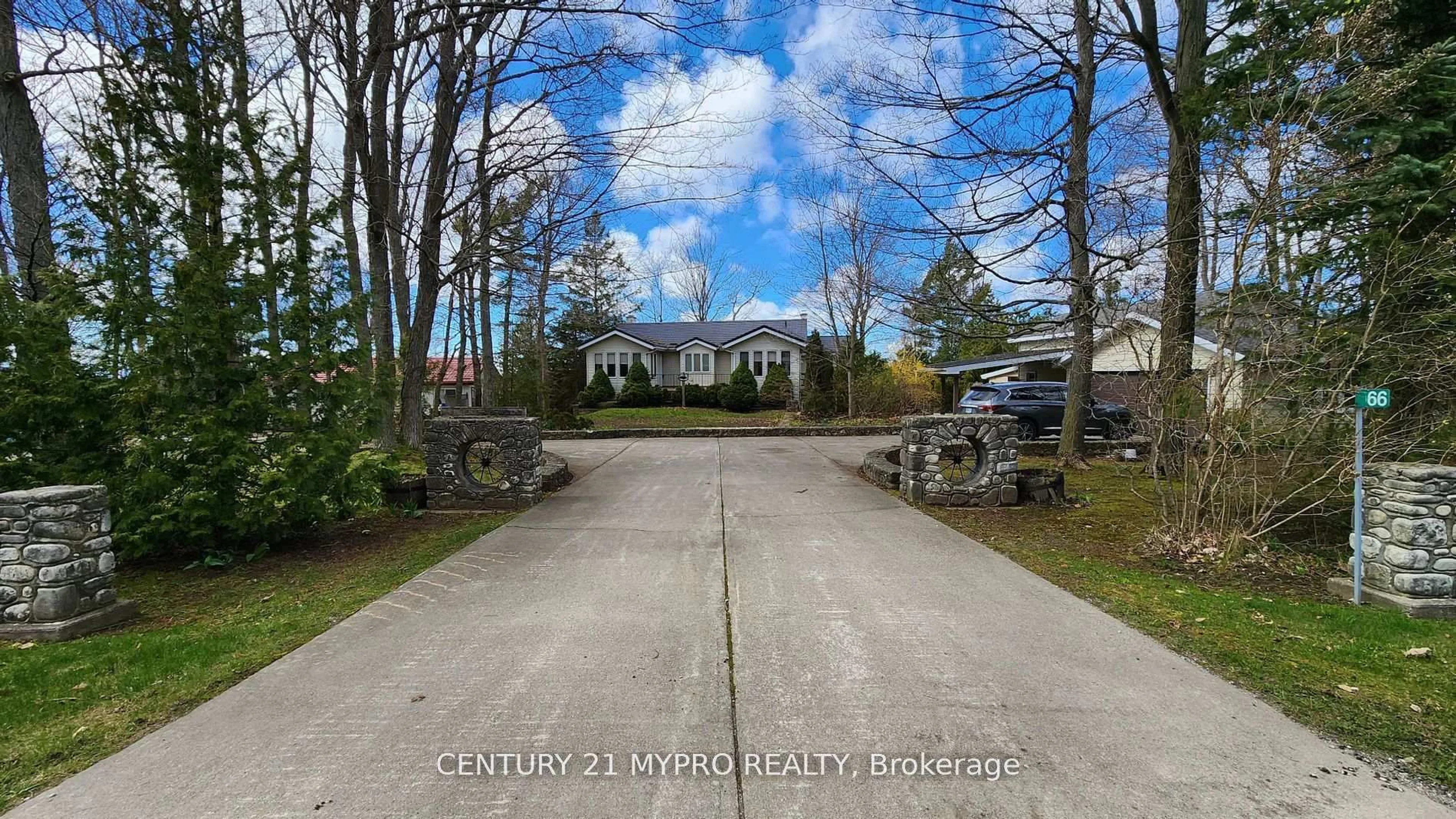 A pic from outside/outdoor area/front of a property/back of a property/a pic from drone, water/lake/river/ocean view for 66 Moore St, Northern Bruce Peninsula Ontario N0H 1W0