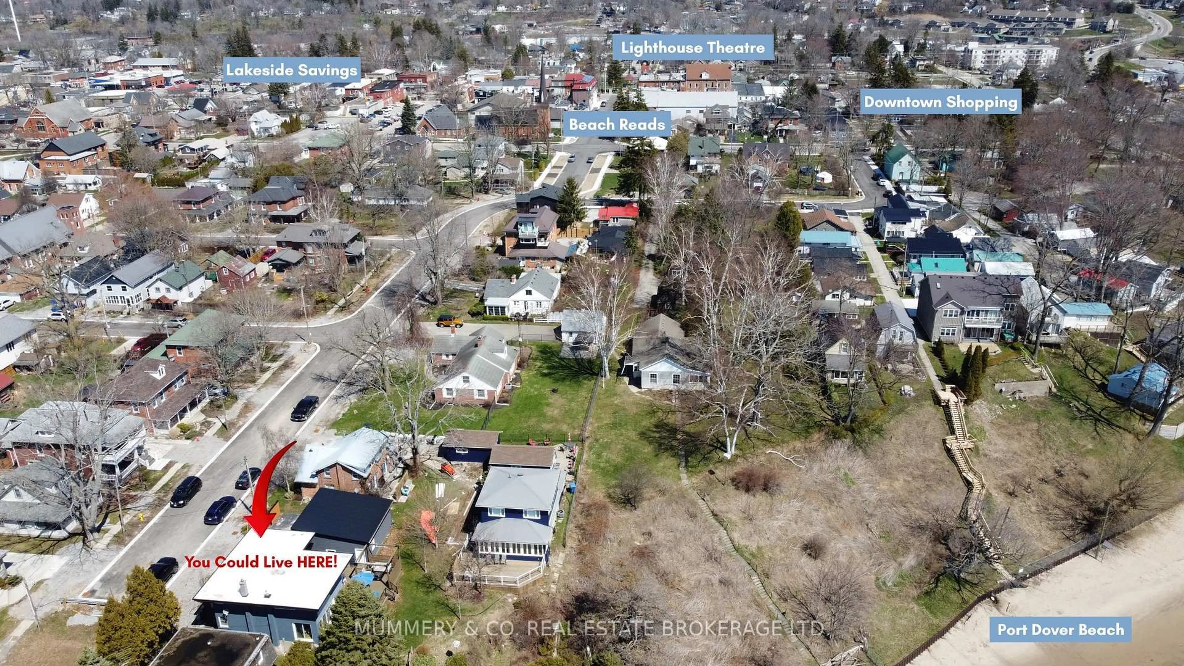 A pic from outside/outdoor area/front of a property/back of a property/a pic from drone, street for 311 Grace St, Norfolk Ontario N0A 1N0