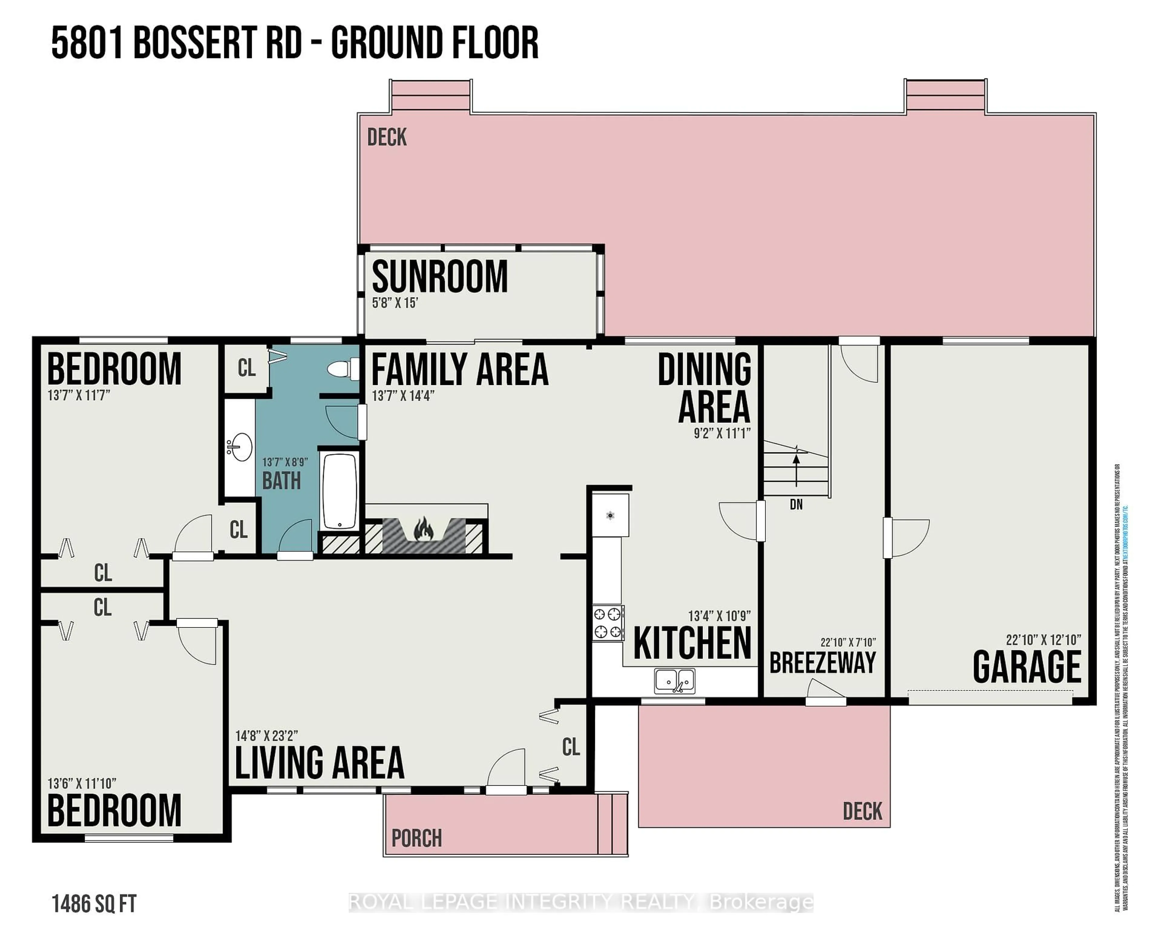 Floor plan for 5801 Bossert Rd, Niagara Falls Ontario L2E 6S6