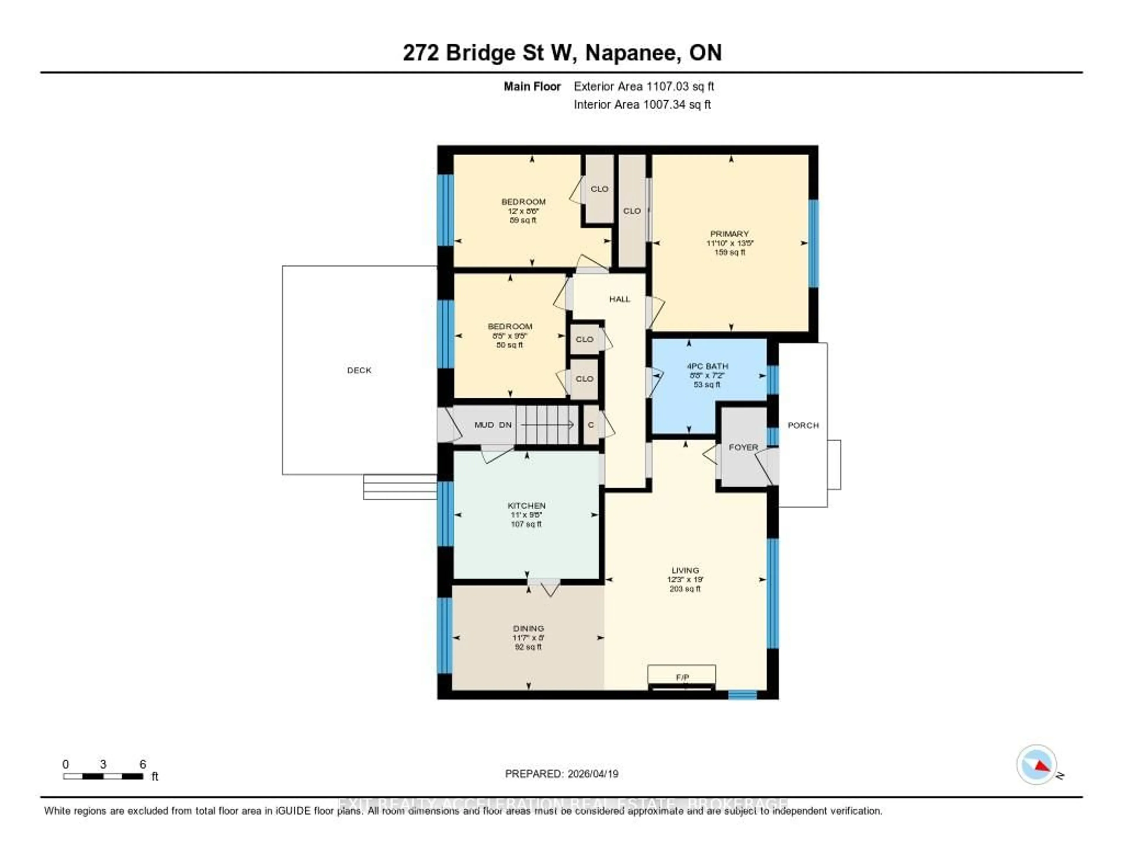 Floor plan for 272 Bridge St, Greater Napanee Ontario K7R 2G1