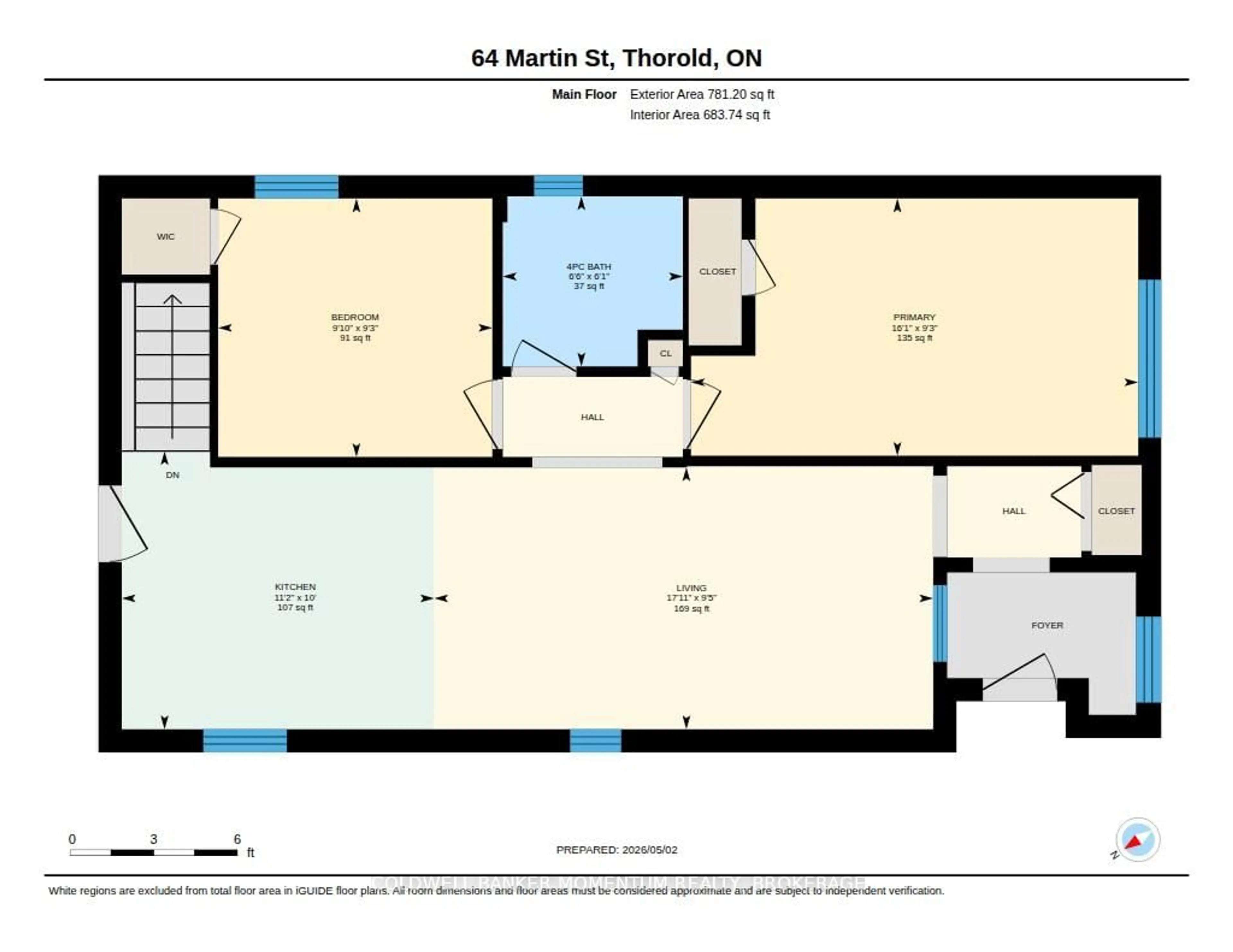 Floor plan for 64 Martin St, Thorold Ontario L2V 3X4