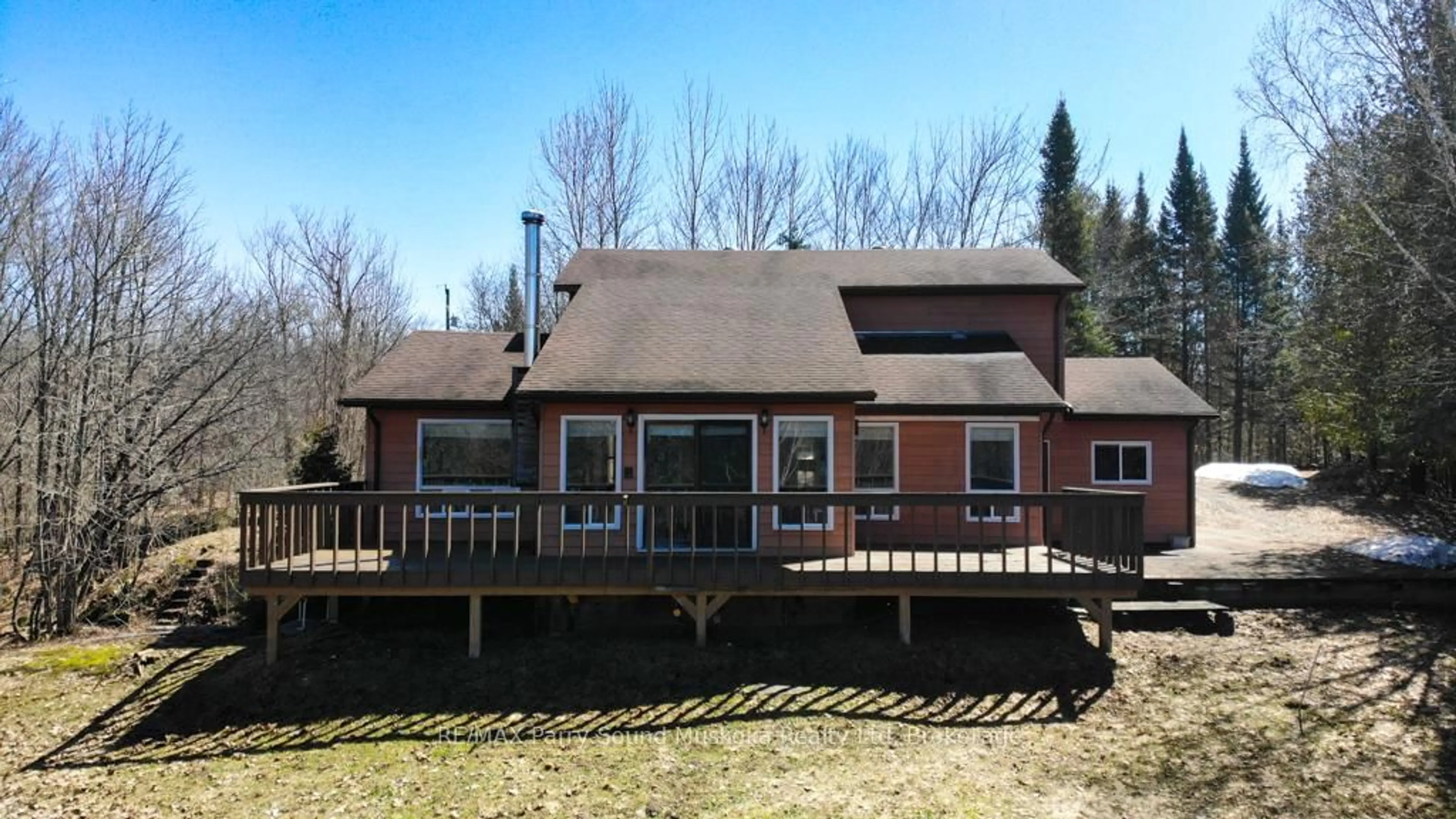 Patio, water/lake/river/ocean view for 57 Quinn Rd, Whitestone Ontario P0A 1G0