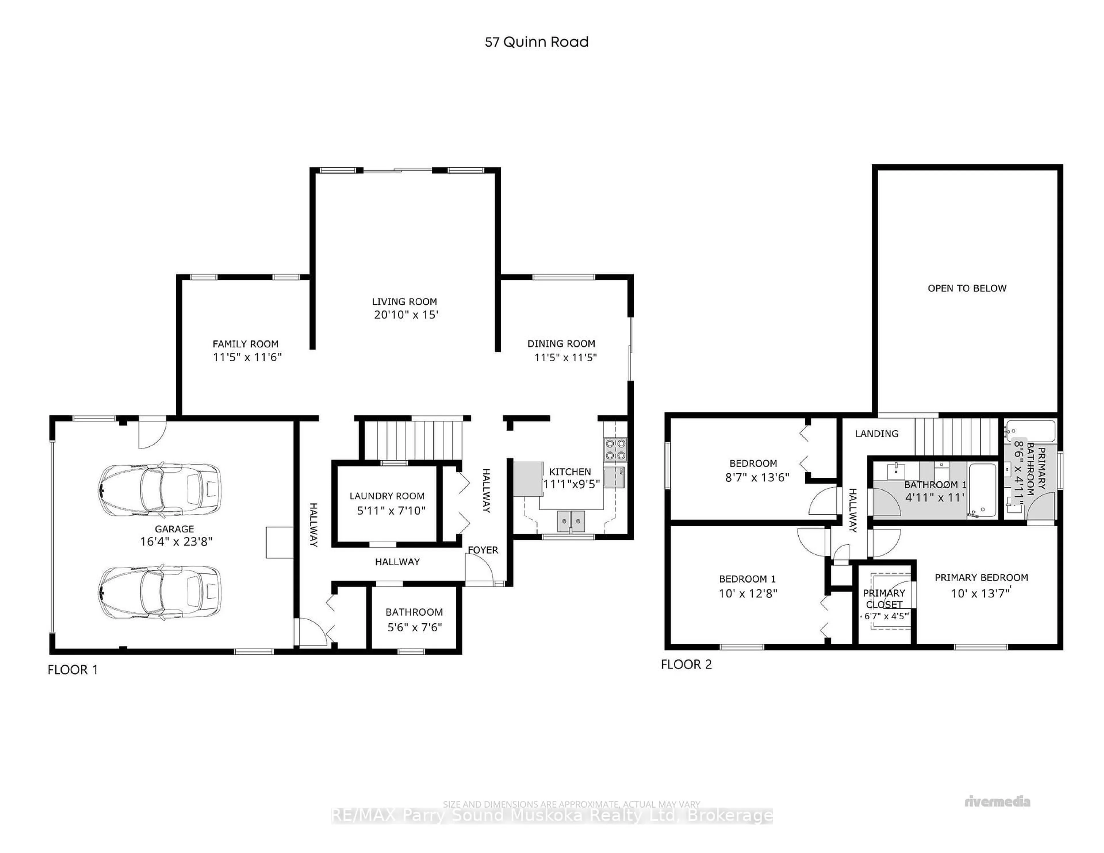 Floor plan for 57 Quinn Rd, Whitestone Ontario P0A 1G0