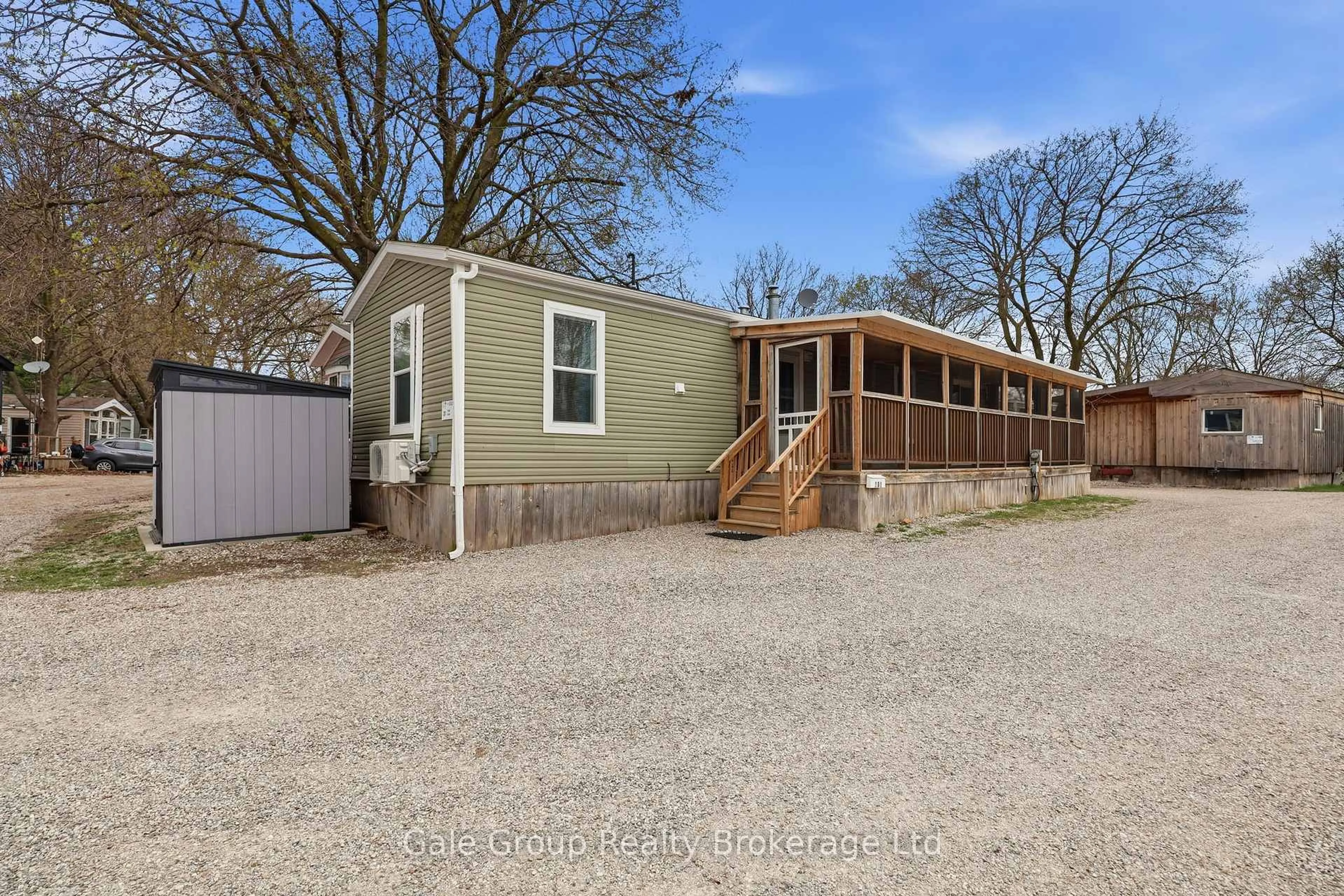 A pic from outside/outdoor area/front of a property/back of a property/a pic from drone, street for 99 Fourth Concession Rd #Unit 202, Brant Ontario N0E 1A0