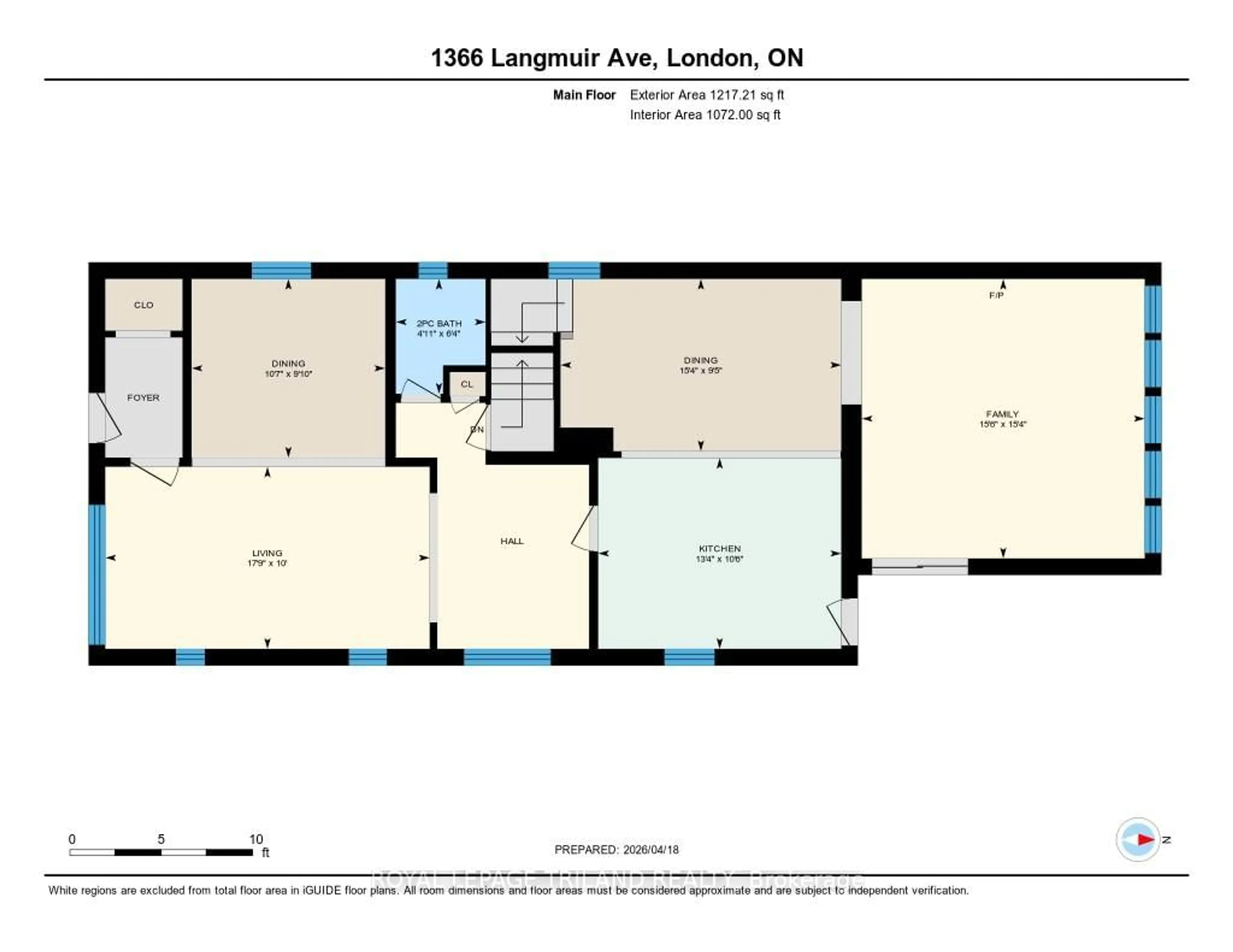 Floor plan for 1366 Langmuir Ave, London East Ontario N5W 2G6