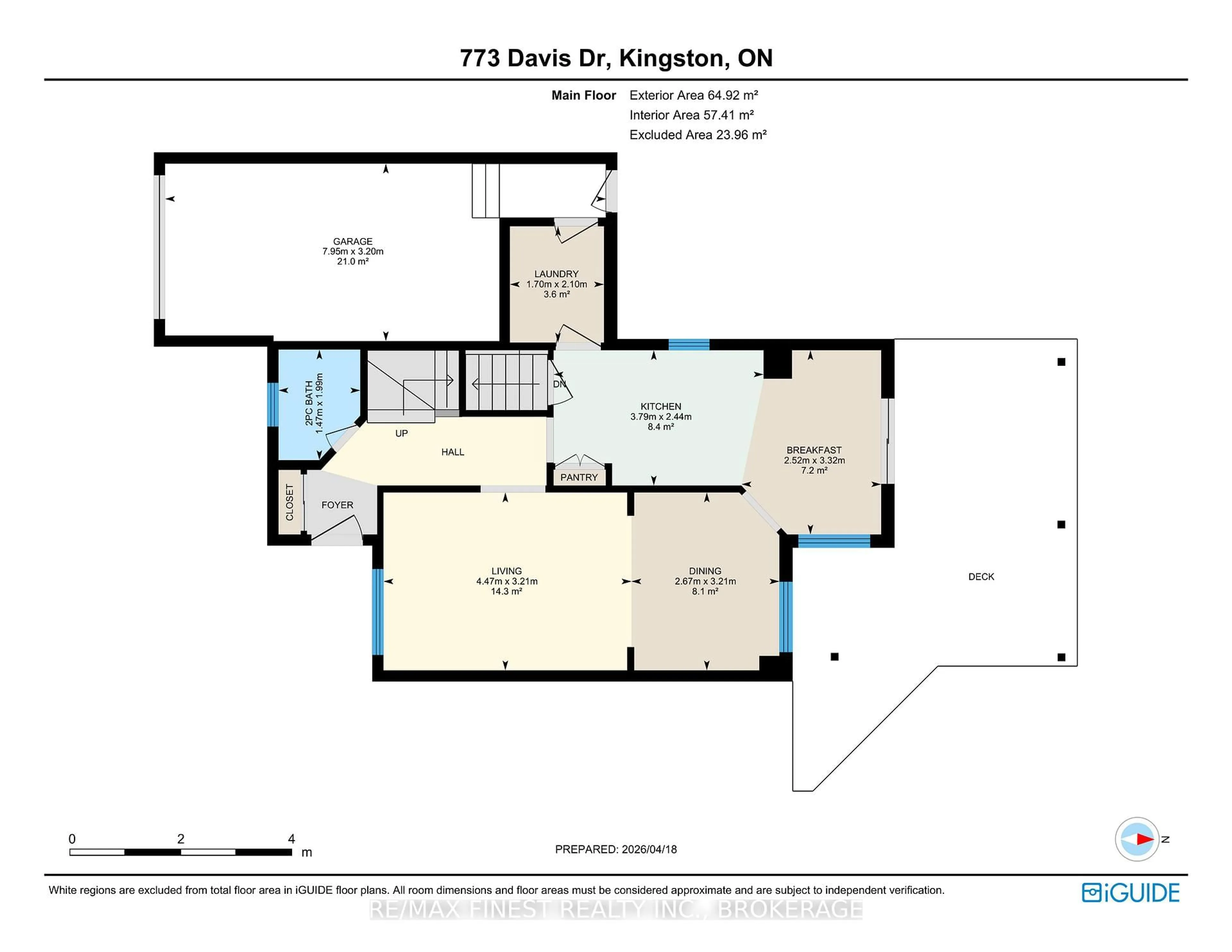 Floor plan for 773 Davis Dr, Kingston Ontario K7M 8E3
