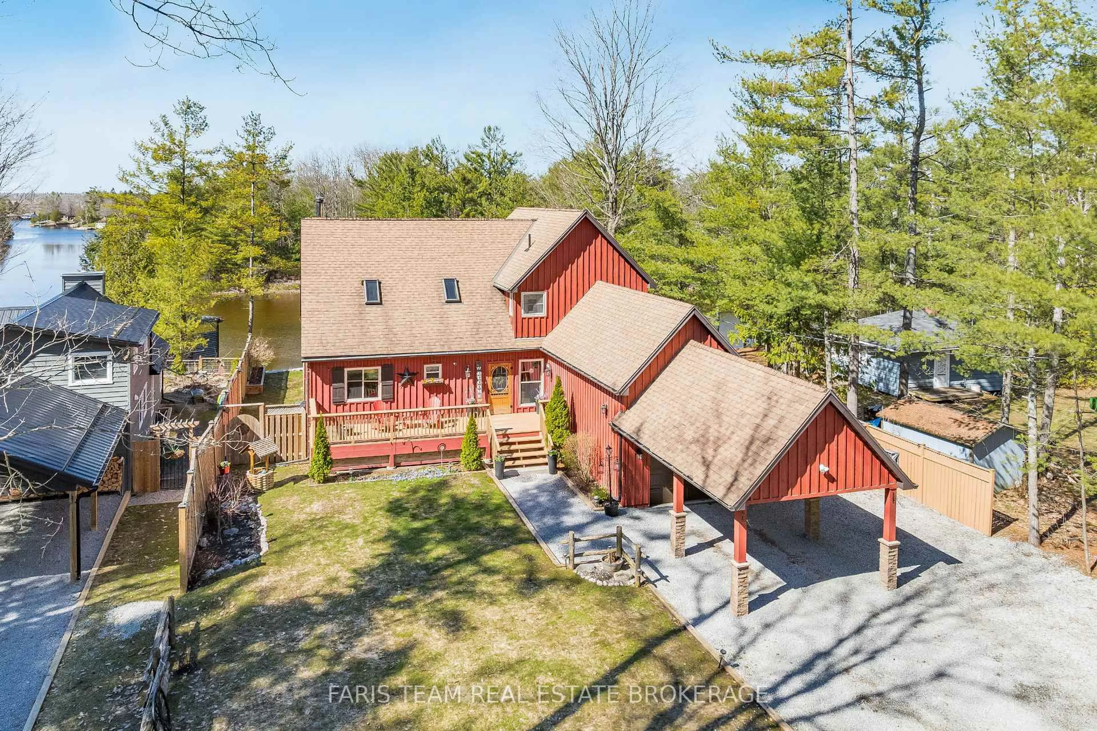 A pic from outside/outdoor area/front of a property/back of a property/a pic from drone, unknown for 153 Stanley Rd, Kawartha Lakes Ontario K0M 2T0