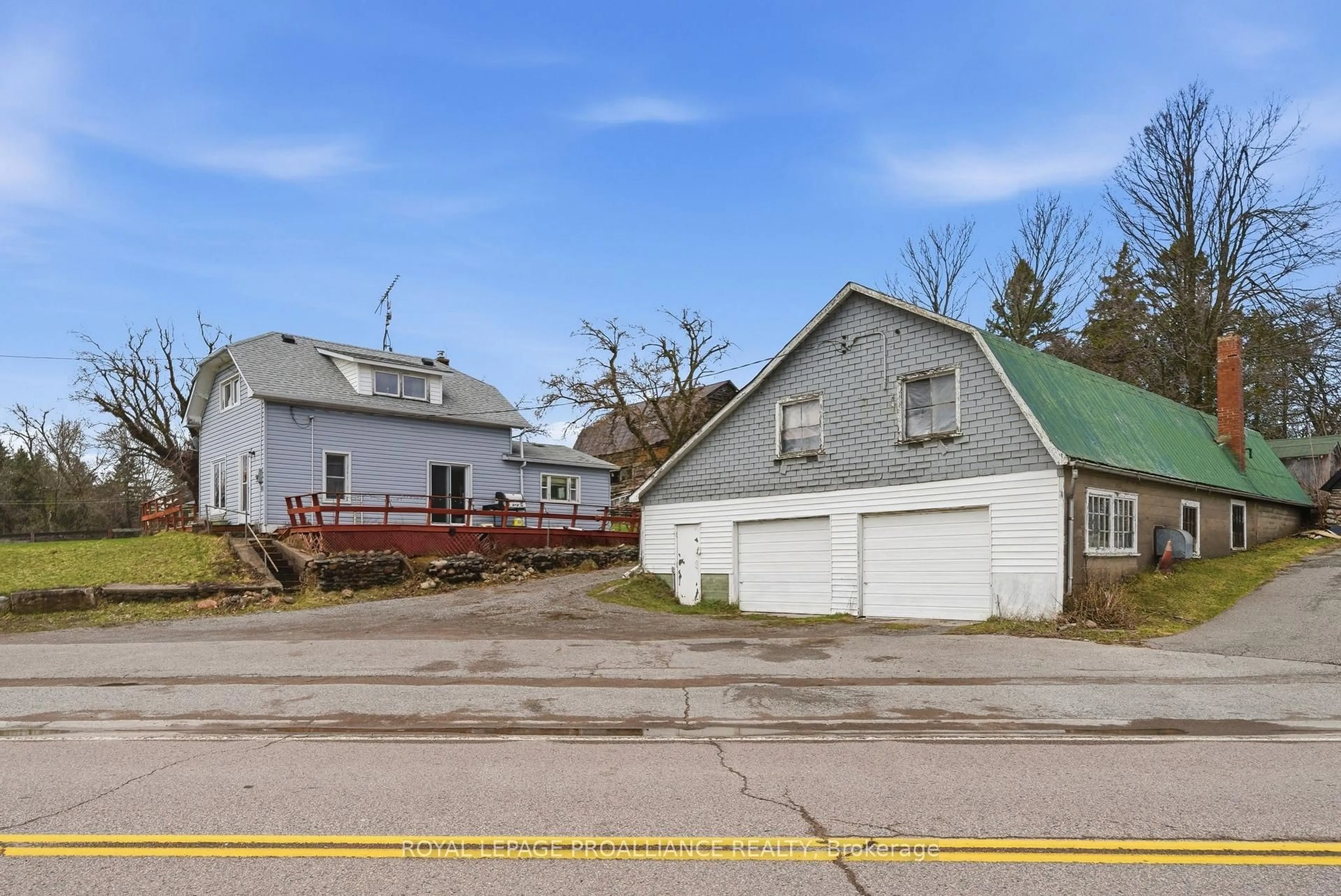 A pic from outside/outdoor area/front of a property/back of a property/a pic from drone, street for 9072 County Rd 45, Alnwick/Haldimand Ontario K0K 2X0