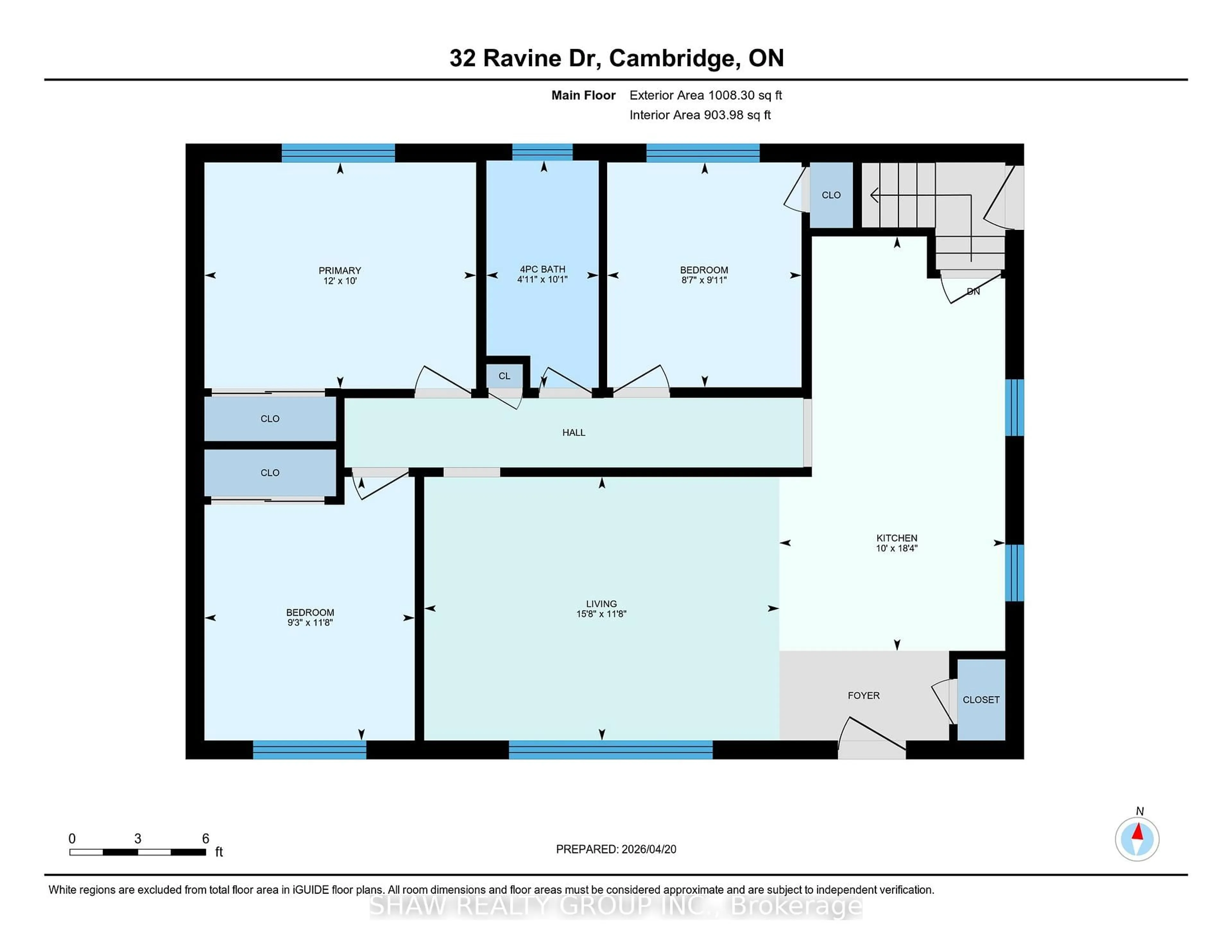 Floor plan for 32 Ravine Dr, Cambridge Ontario N1R 2W7