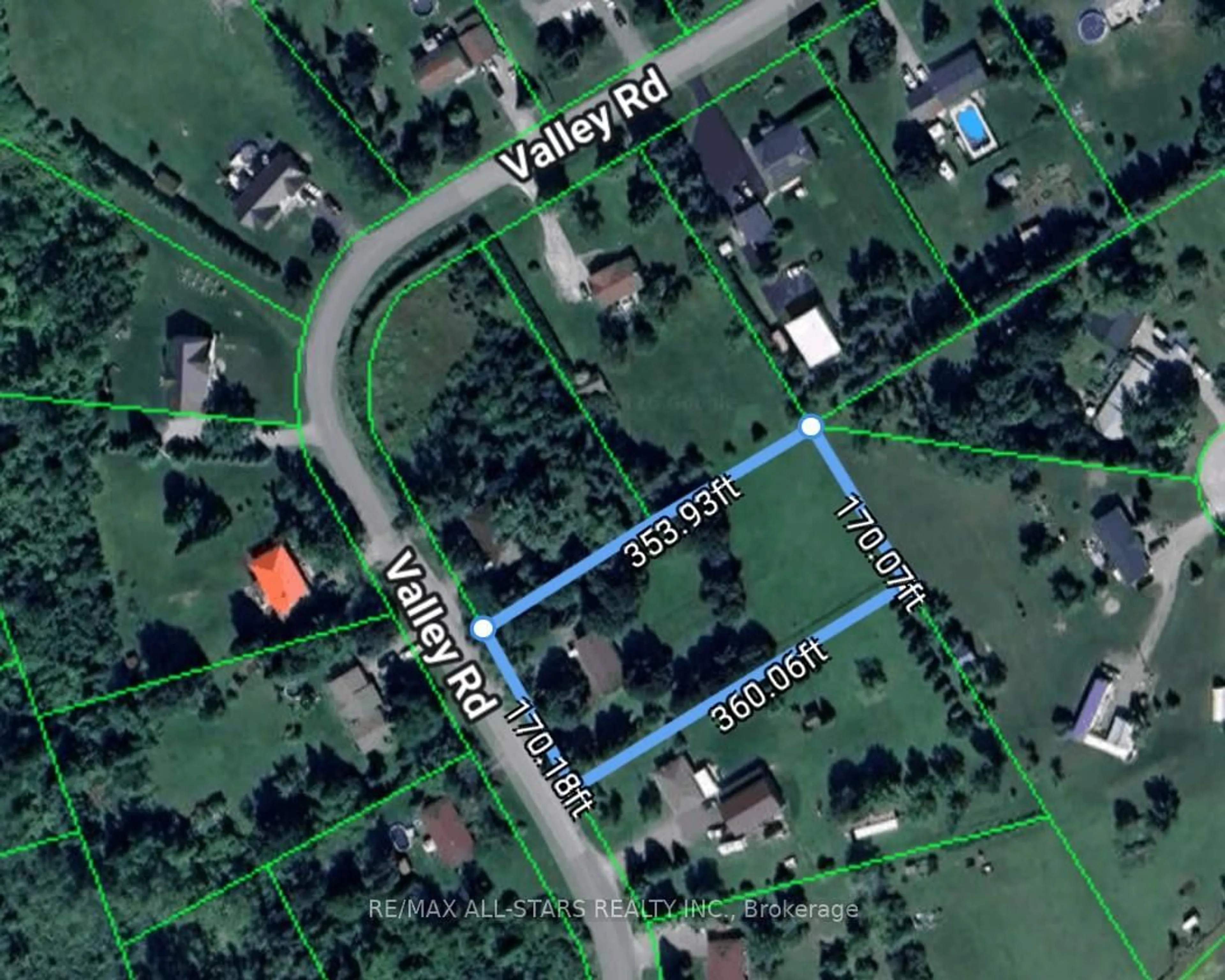 Picture of a map for 23 Valley Rd, Cavan Monaghan Ontario L0A 1G0