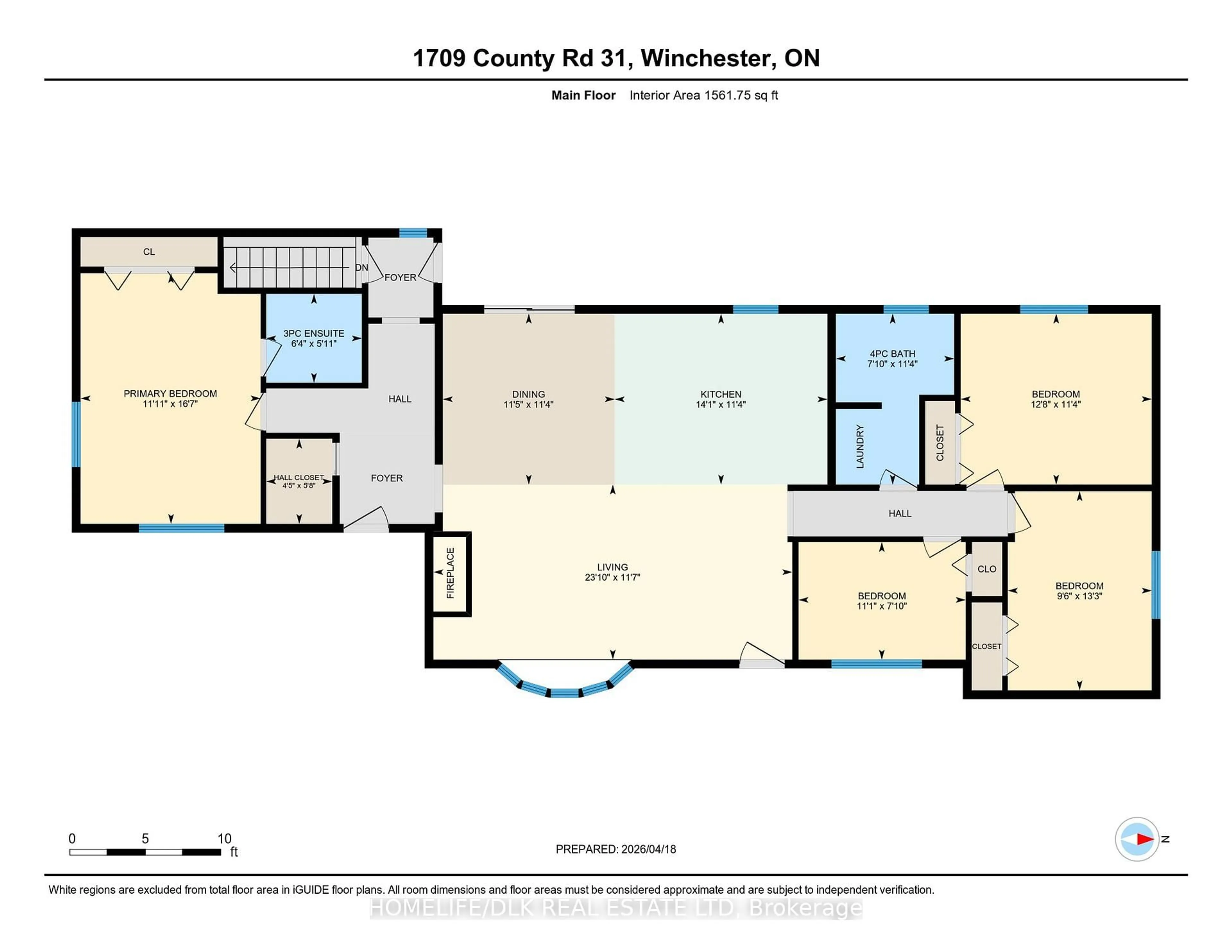 Floor plan for 1709 County Rd 31 Rd, North Dundas Ontario K0C 2K0