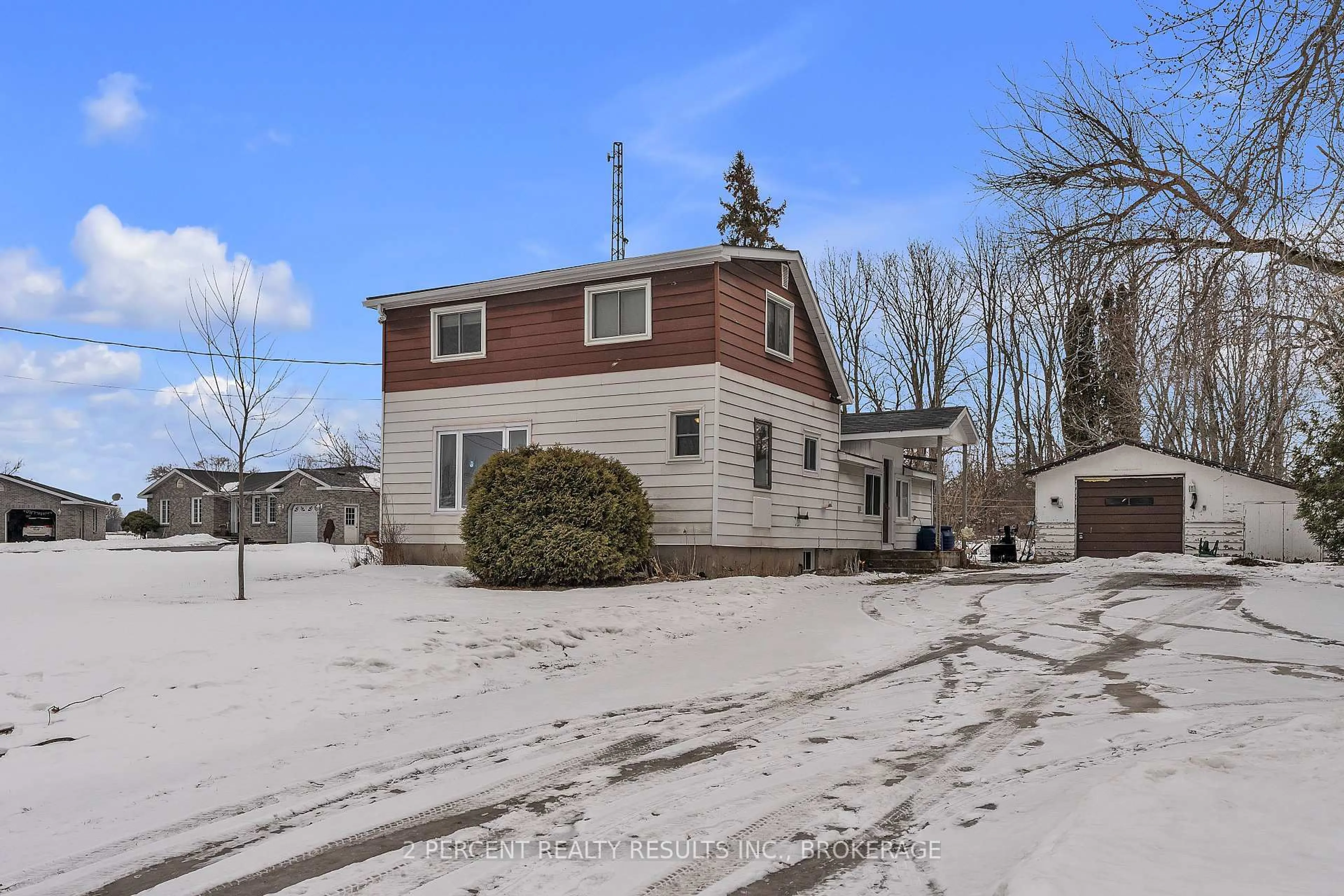 A pic from outside/outdoor area/front of a property/back of a property/a pic from drone, street for 6090 Old Hwy 2 Highway, Shannonville Ontario K0K 3A0