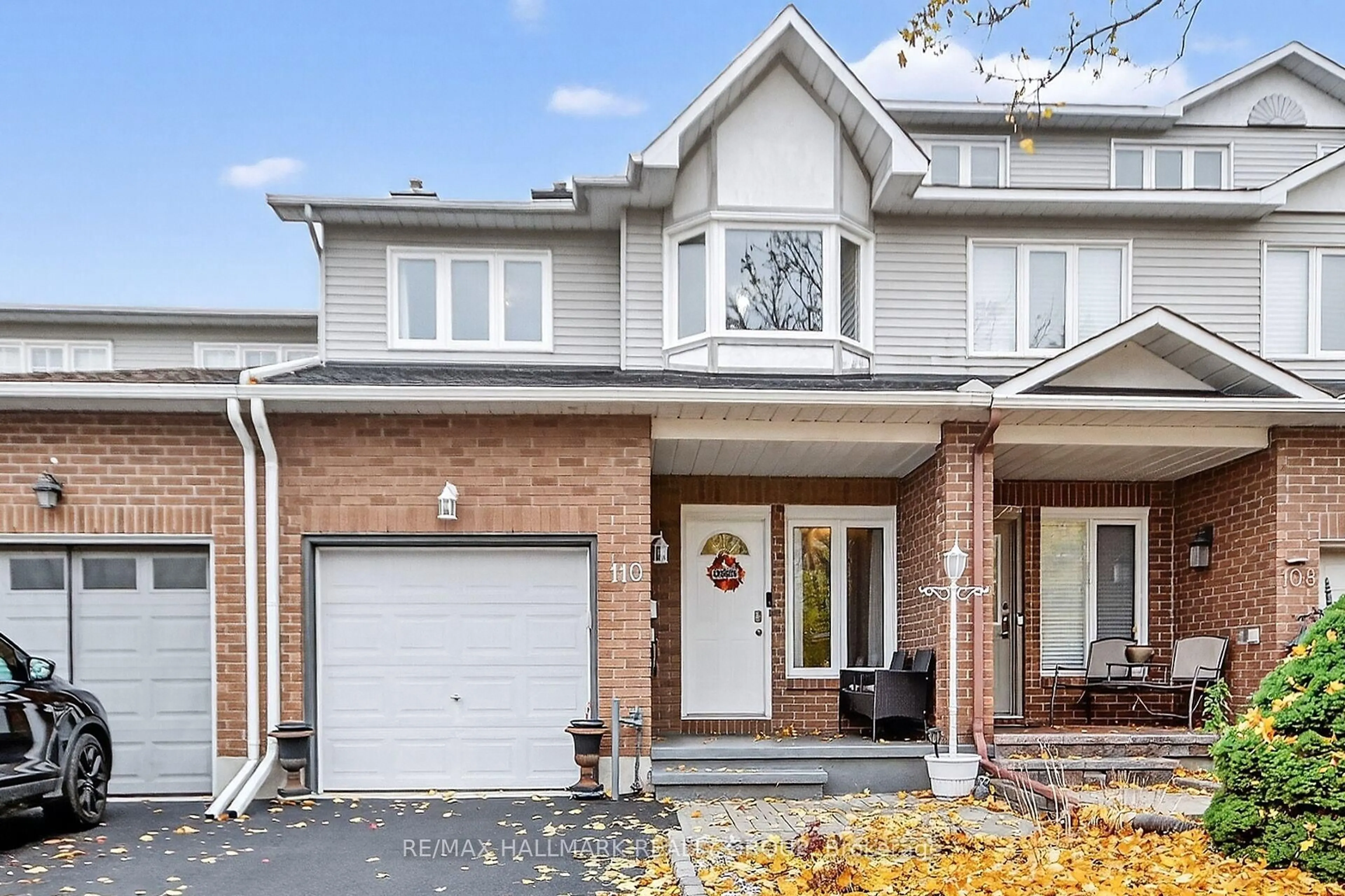 Home with brick exterior material, street for 110 Hunter's Glen Cres, Ottawa Ontario K1T 3R1