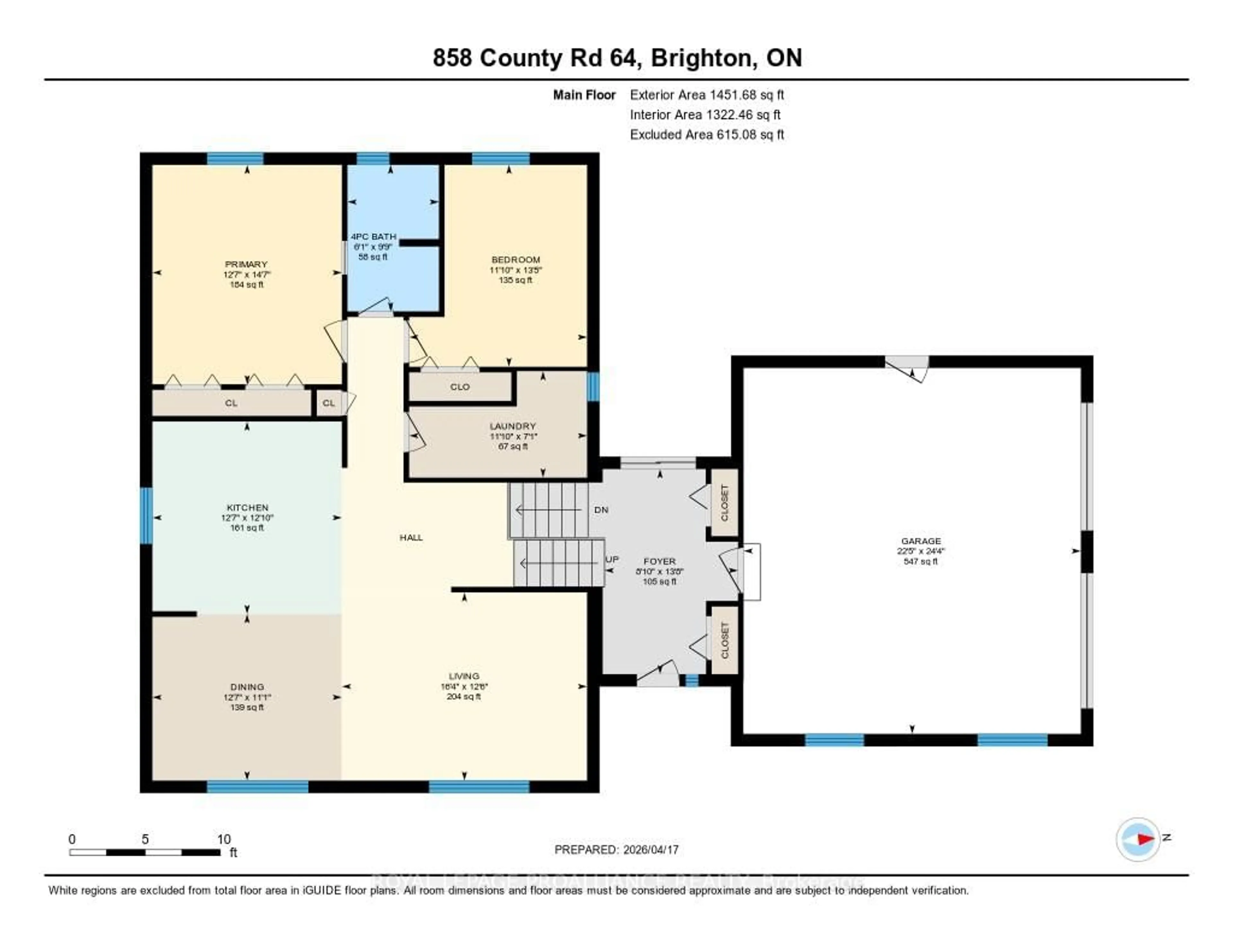 Floor plan for 858 County Road 64 Rd, Brighton Ontario K0K 1H0