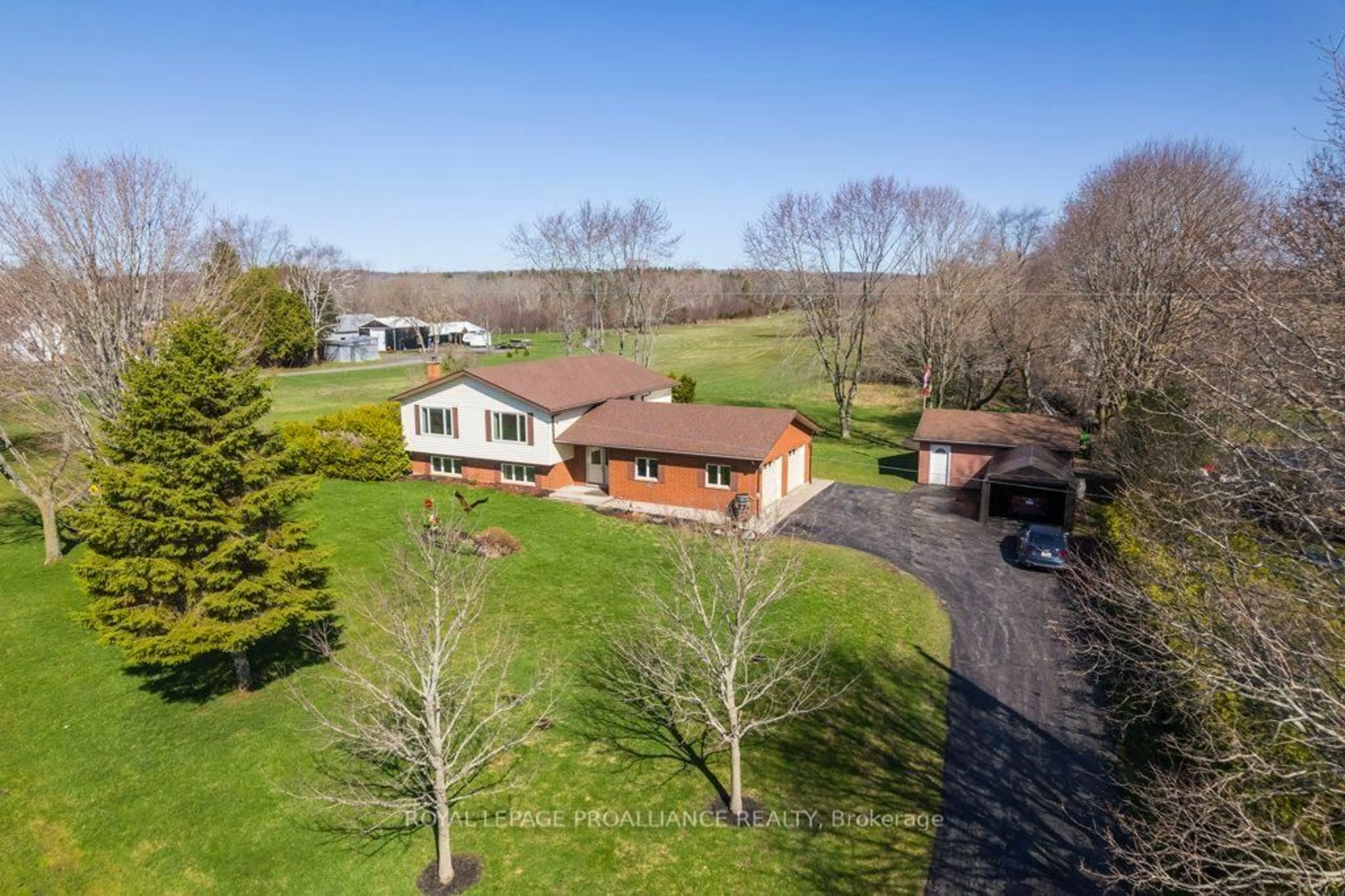 A pic from outside/outdoor area/front of a property/back of a property/a pic from drone, unknown for 858 County Road 64 Rd, Brighton Ontario K0K 1H0