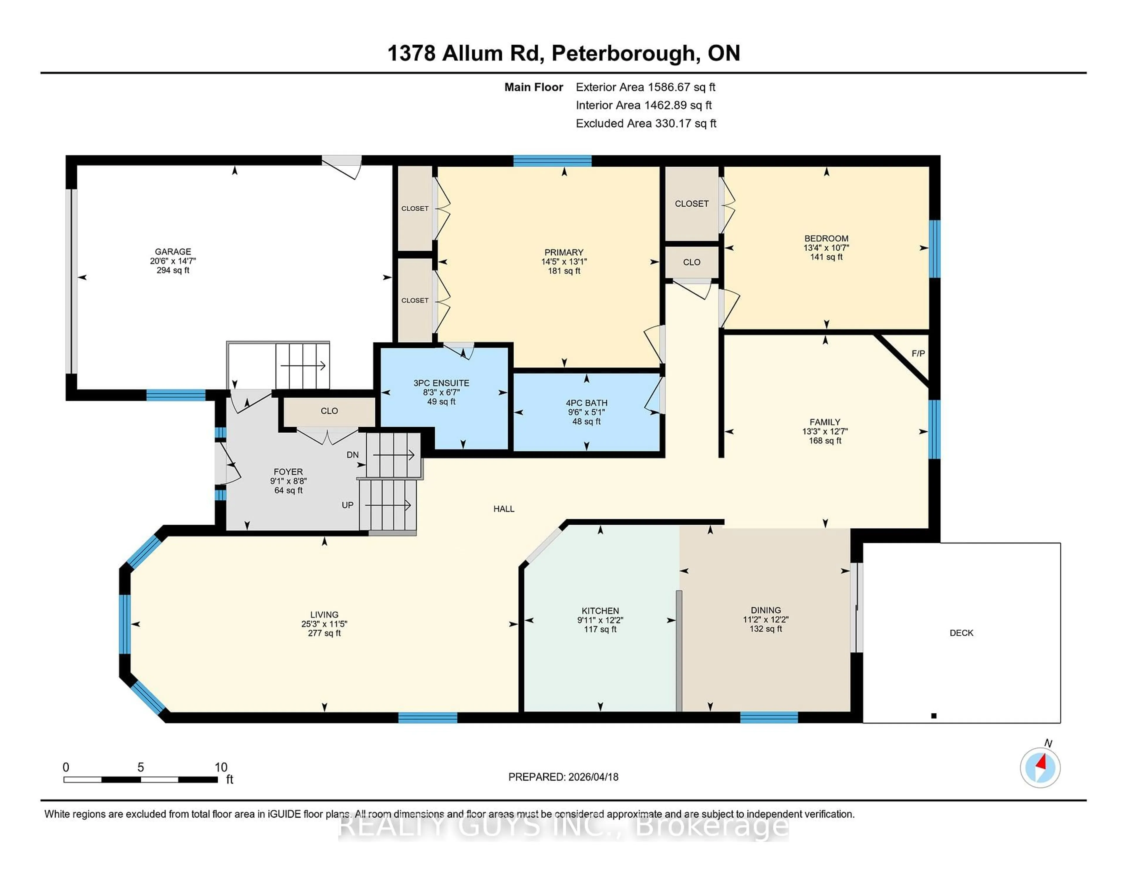 Floor plan for 1378 Allum Rd, Peterborough Ontario K9K 2S6