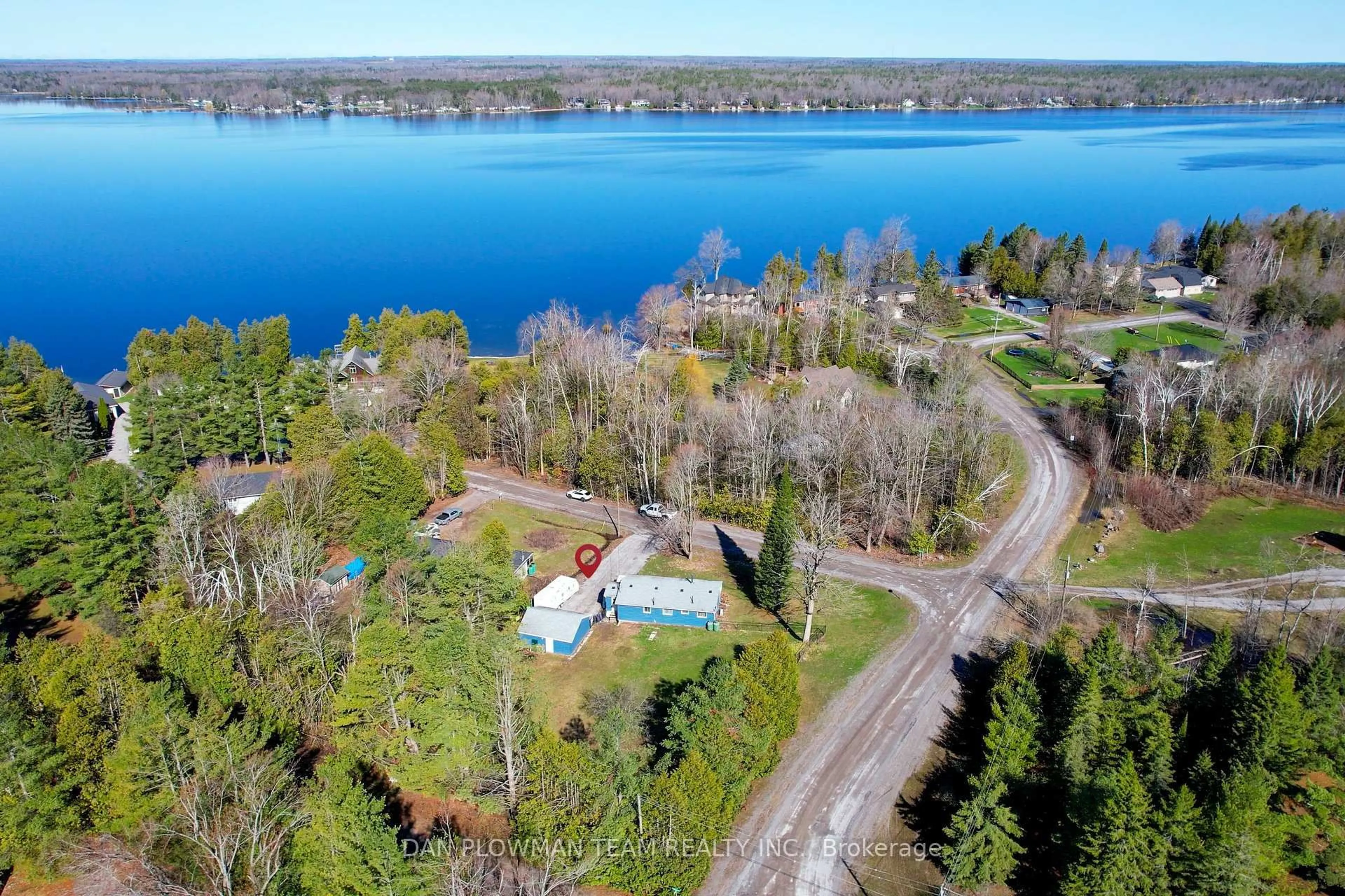 A pic from outside/outdoor area/front of a property/back of a property/a pic from drone, water/lake/river/ocean view for 1545 Westview Cres, Selwyn Ontario K0L 2H0