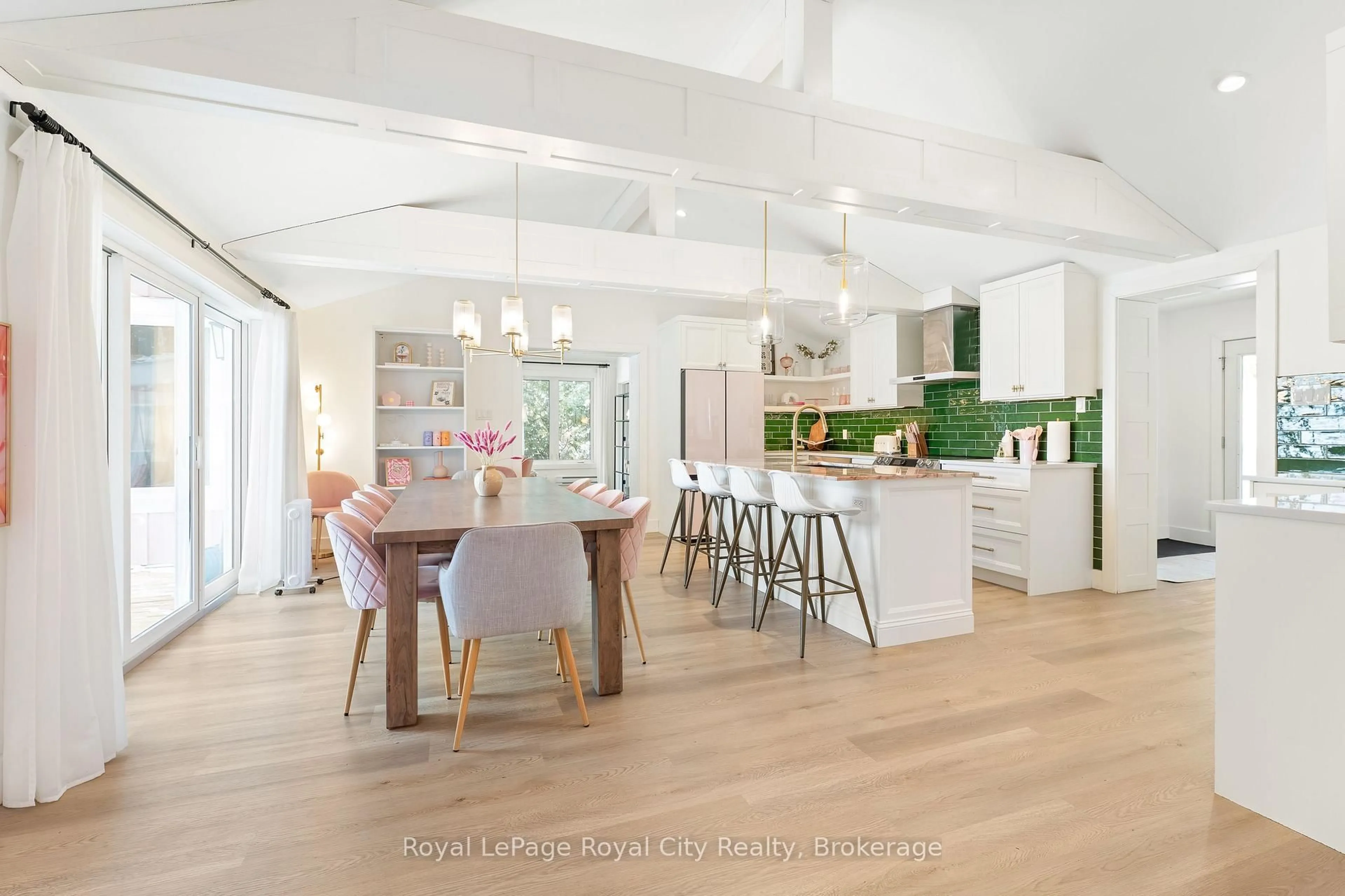 Open concept kitchen, wood/laminate floor for 194 Wiles Lane, Grey Highlands Ontario N0C 1E0