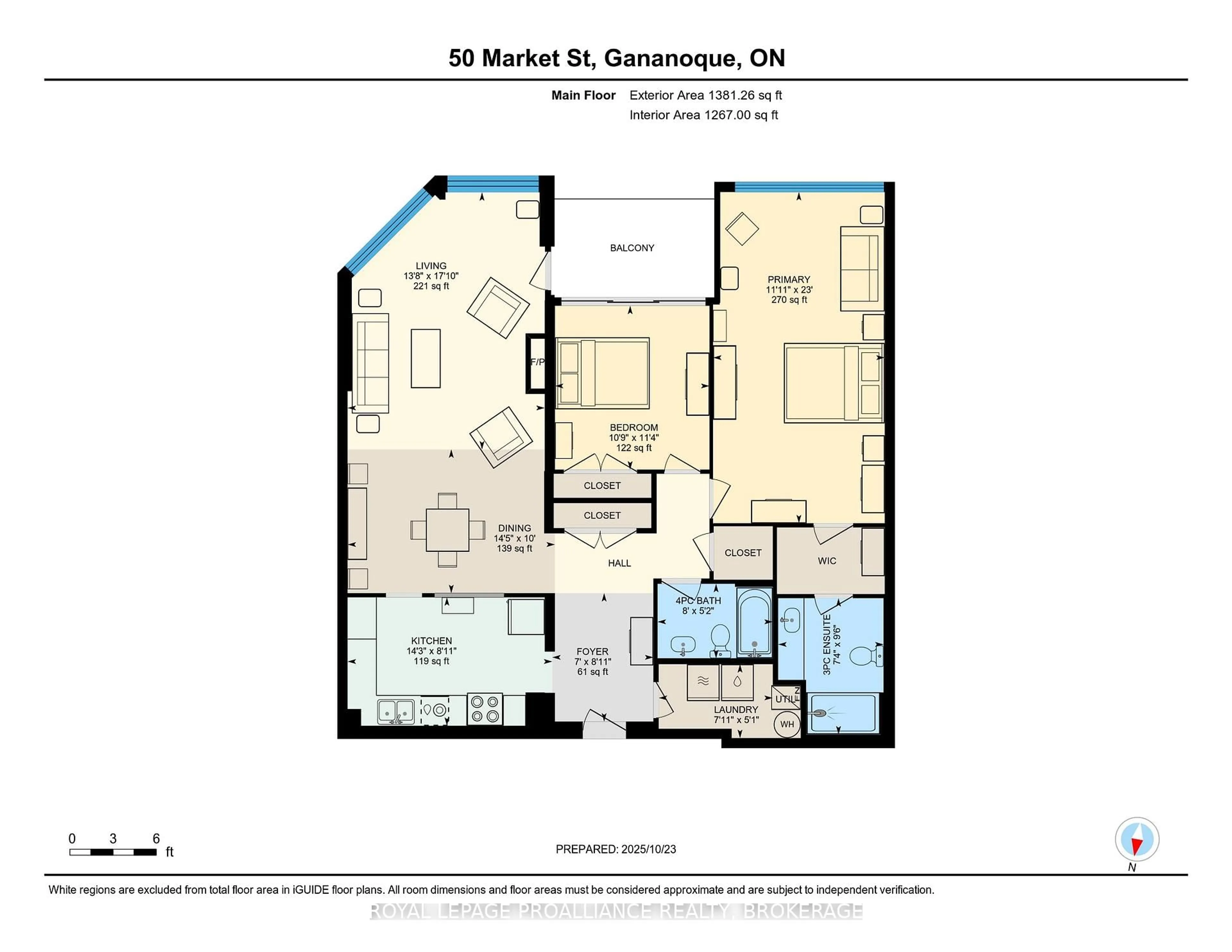 Floor plan for 50 Market St #302, Gananoque Ontario K7G 2M3