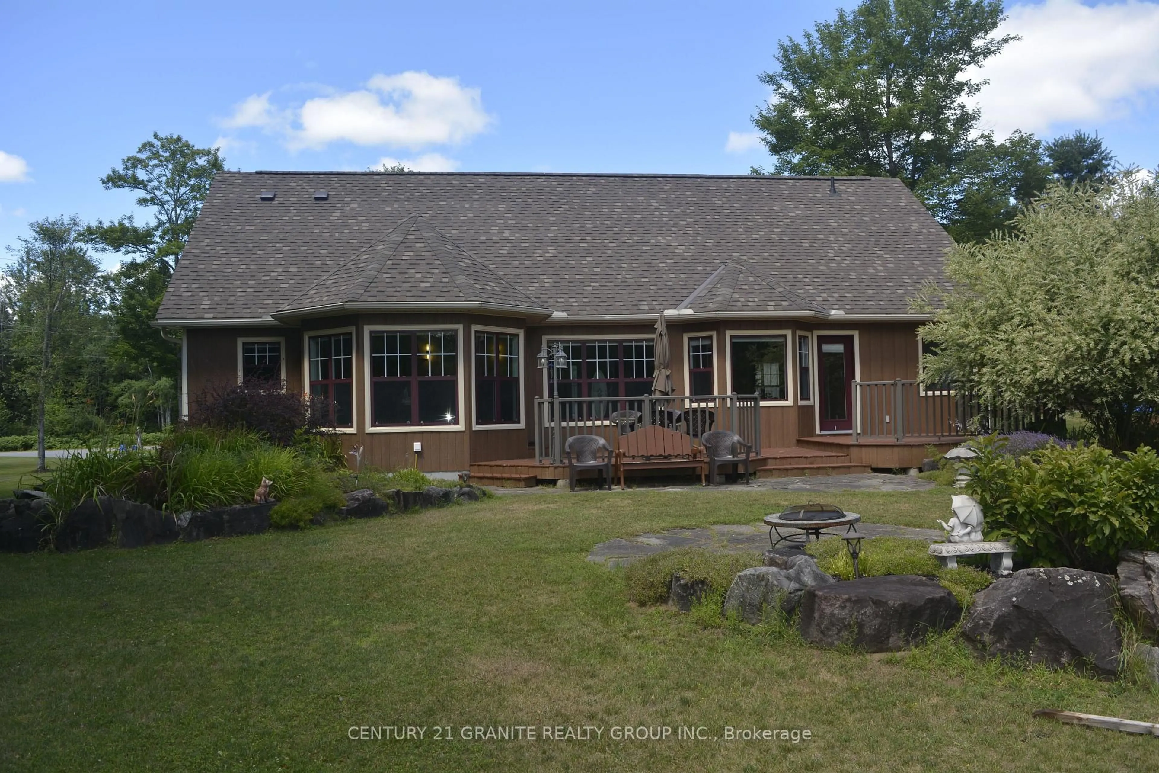 A pic from outside/outdoor area/front of a property/back of a property/a pic from drone, water/lake/river/ocean view for 52 Nicklaus Dr, Bancroft Ontario K0L 1C0