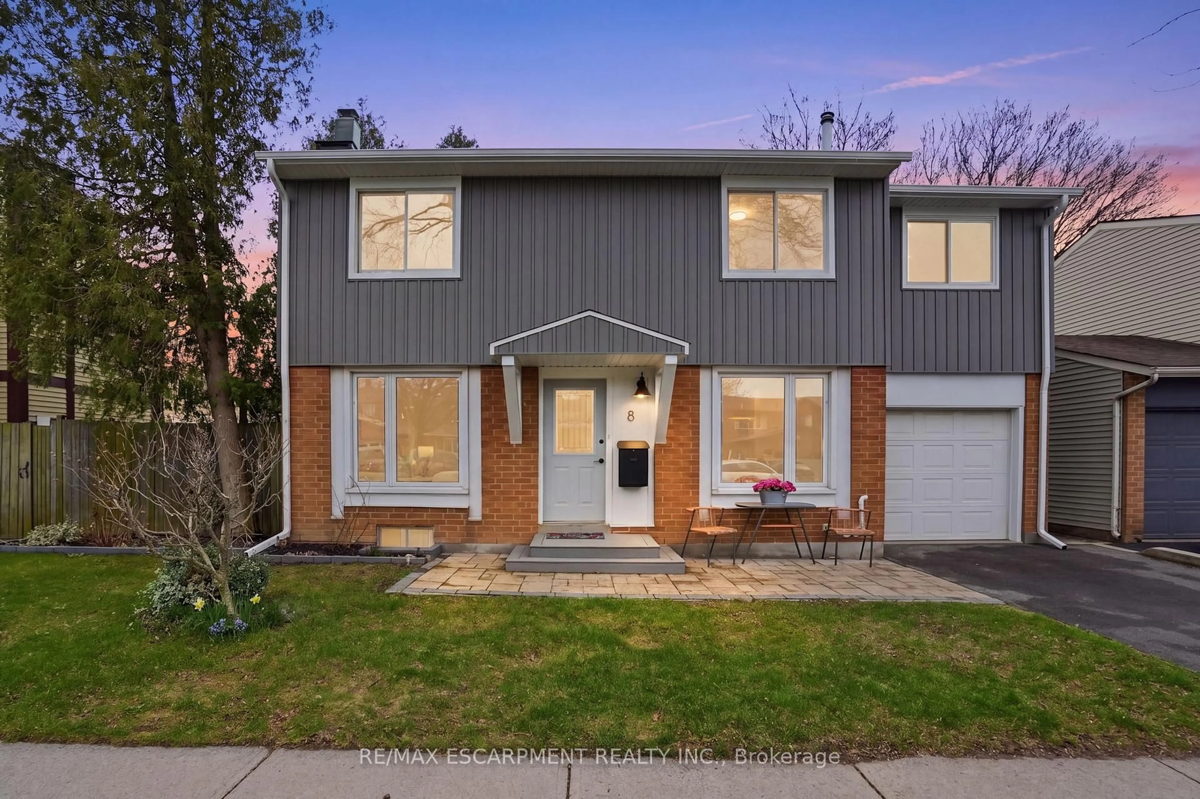 Home with brick exterior material, street for 8 Chudleigh St, Hamilton Ontario L9H 7E4