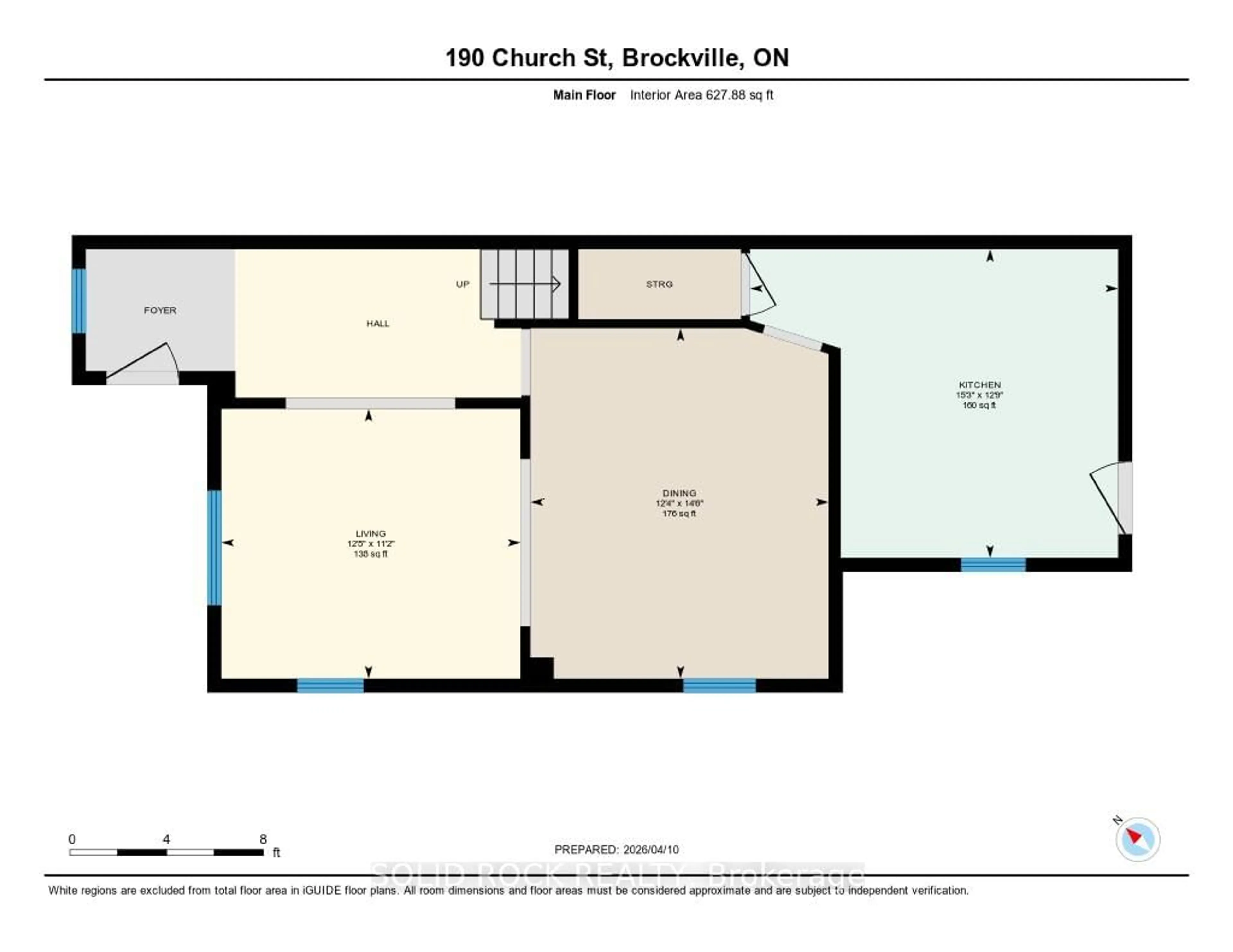 Floor plan for 190 Church St, Brockville Ontario K6V 3Y2