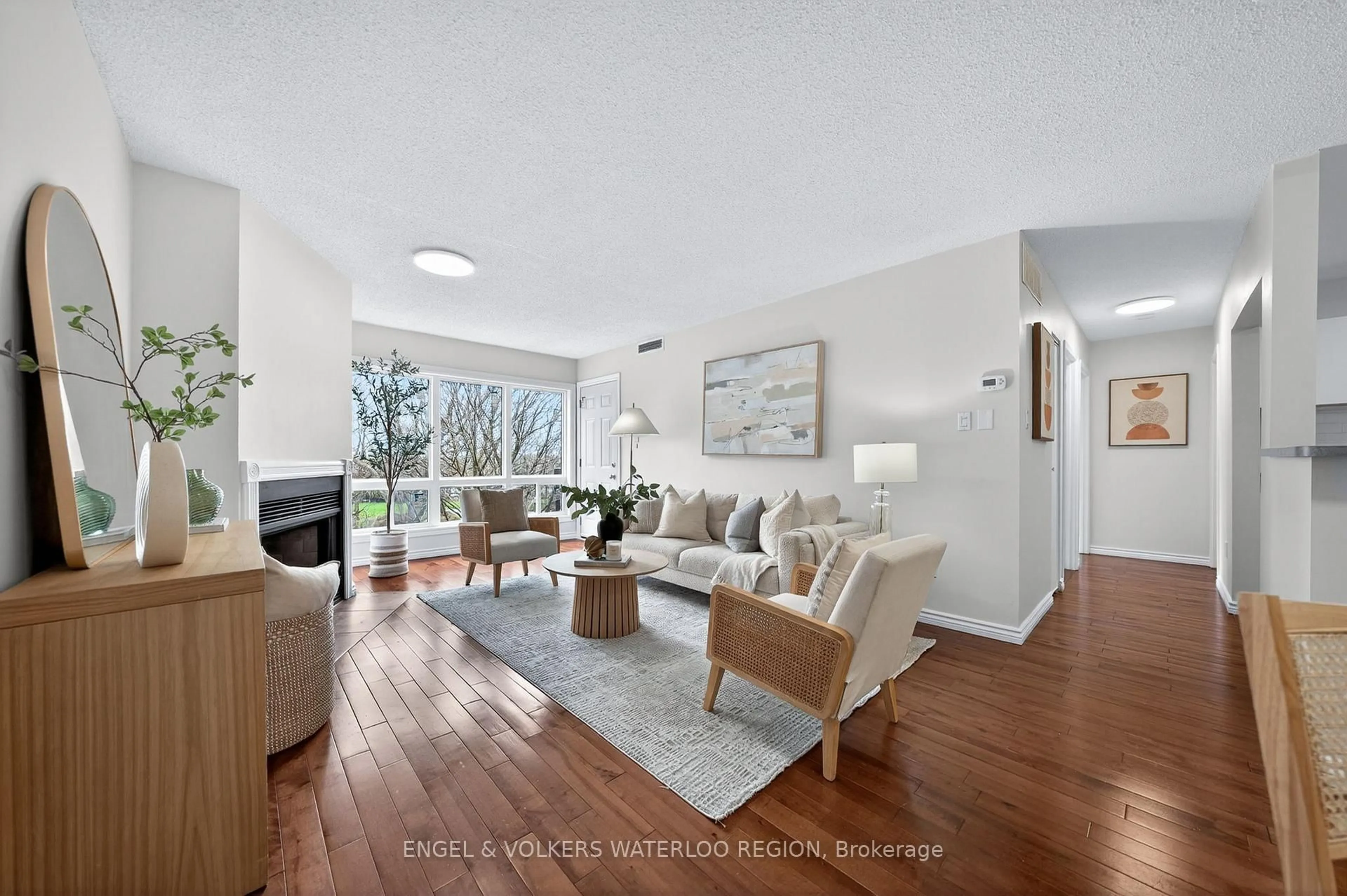 Living room with furniture, unknown for 15 Hofstetter Ave #406, Kitchener Ontario N2A 3Z7