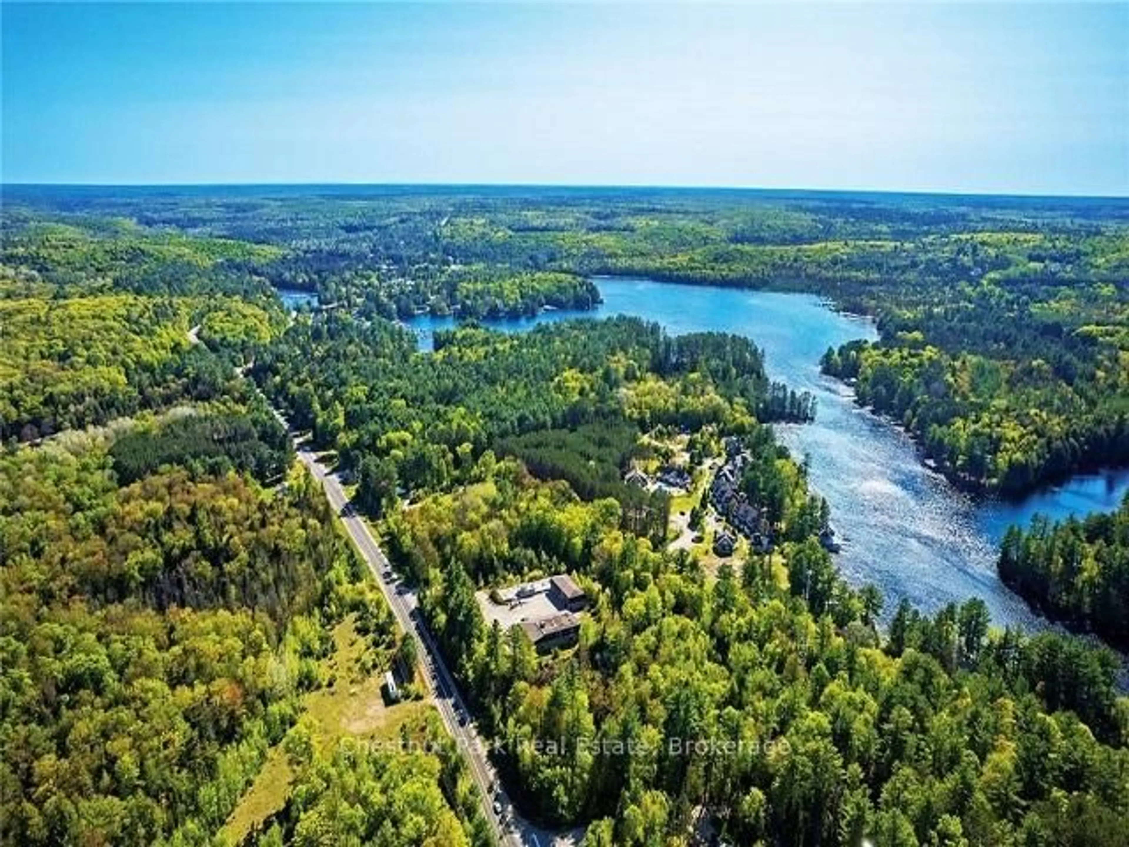 A pic from outside/outdoor area/front of a property/back of a property/a pic from drone, water/lake/river/ocean view for 2769 MUSKOKA 117 Rd #9, Lake of Bays Ontario P0B 1A0