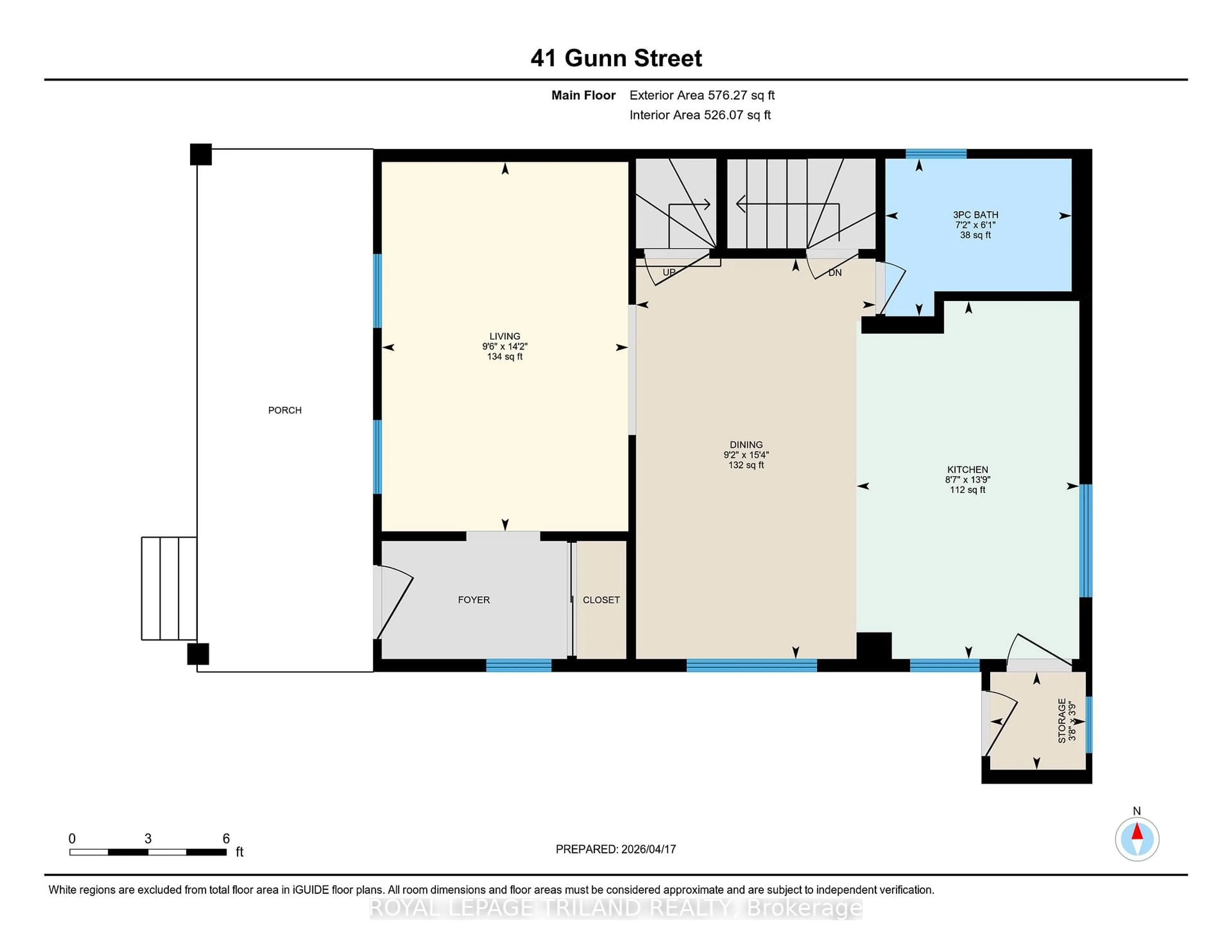 Floor plan for 41 GUNN St, London North Ontario N6G 1C6