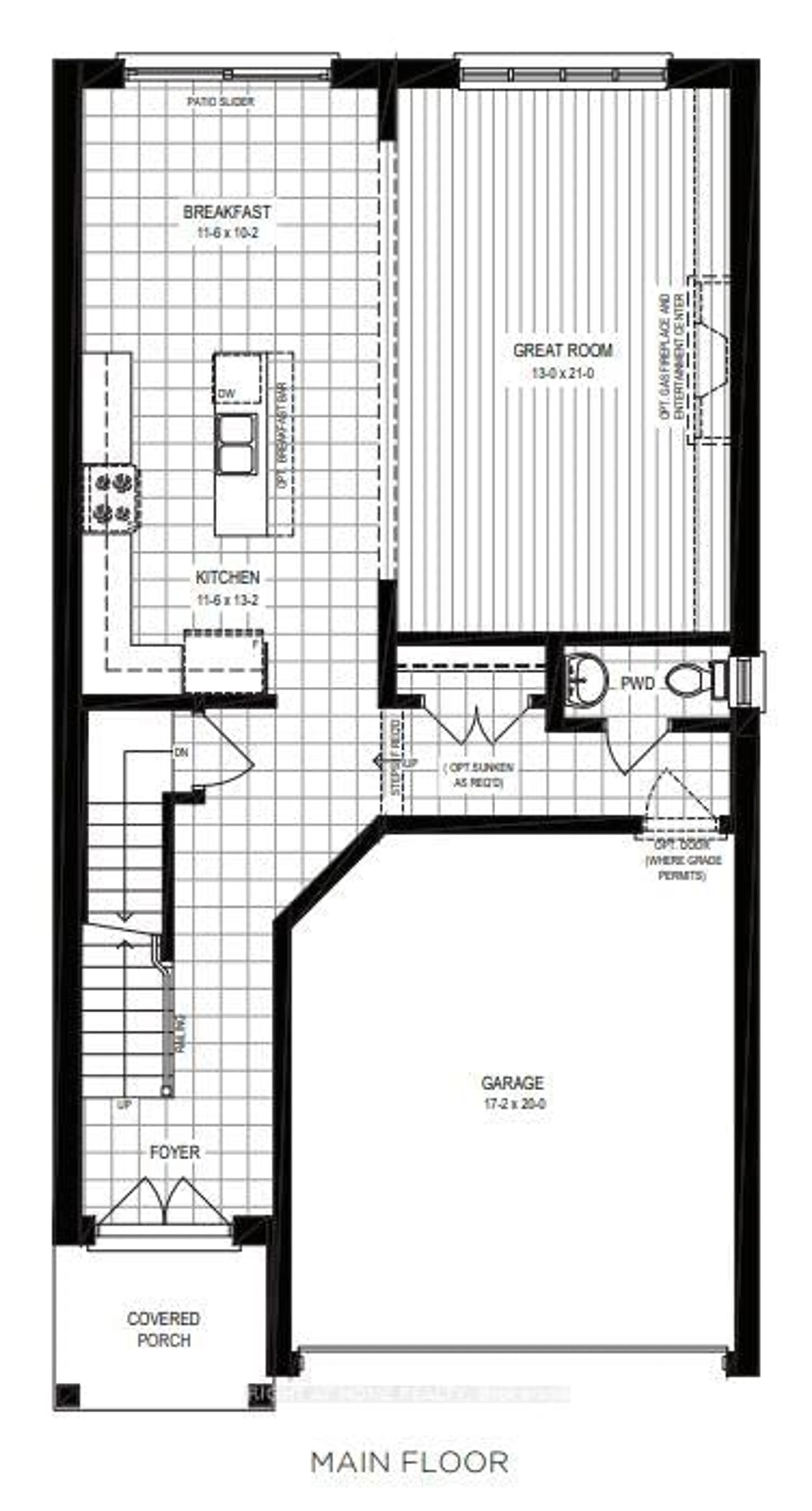 Floor plan for 73 Carlson St, Hamilton Ontario L8J 3T7