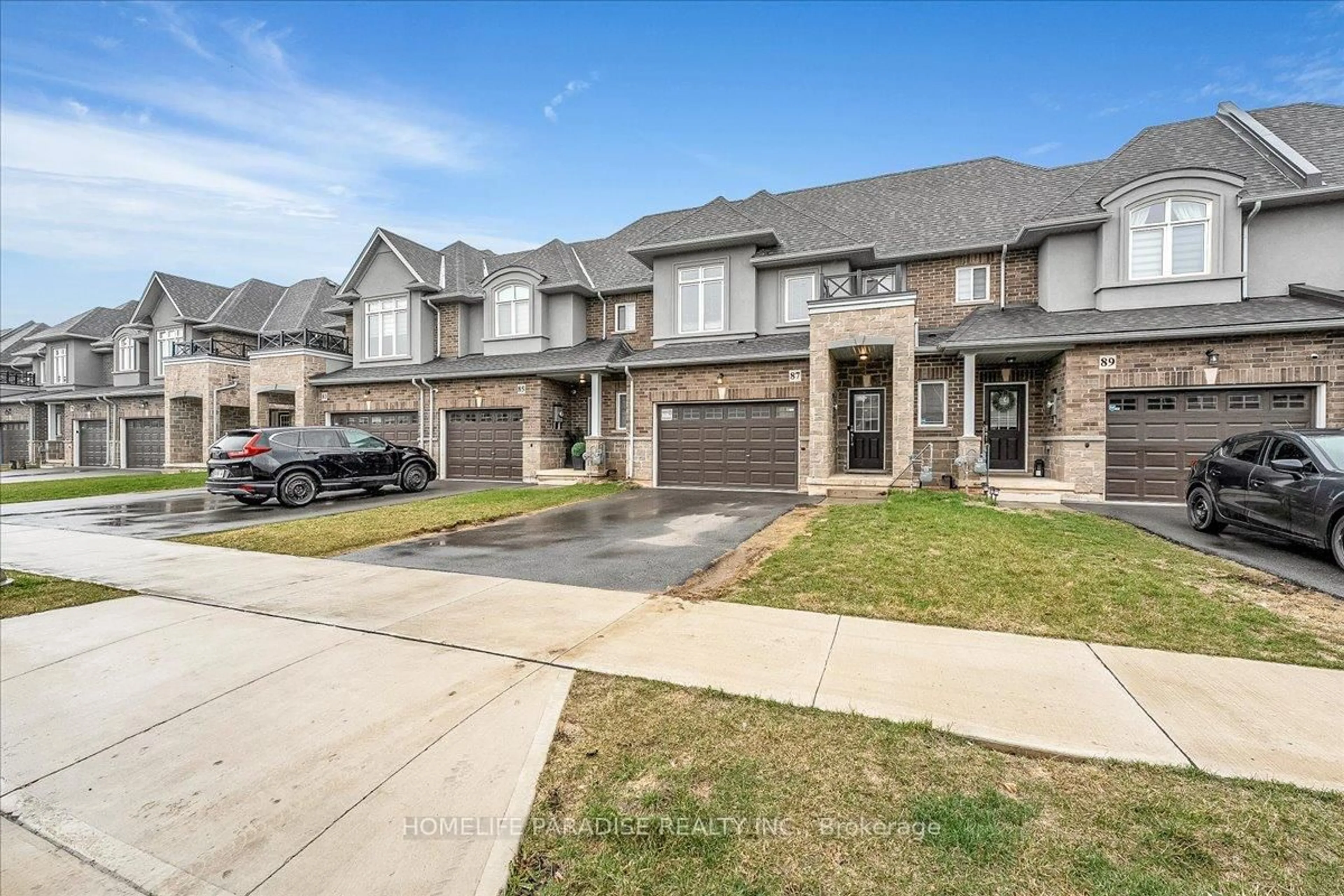 A pic from outside/outdoor area/front of a property/back of a property/a pic from drone, street for 87 Pinot Cres, Hamilton Ontario L8E 0J9