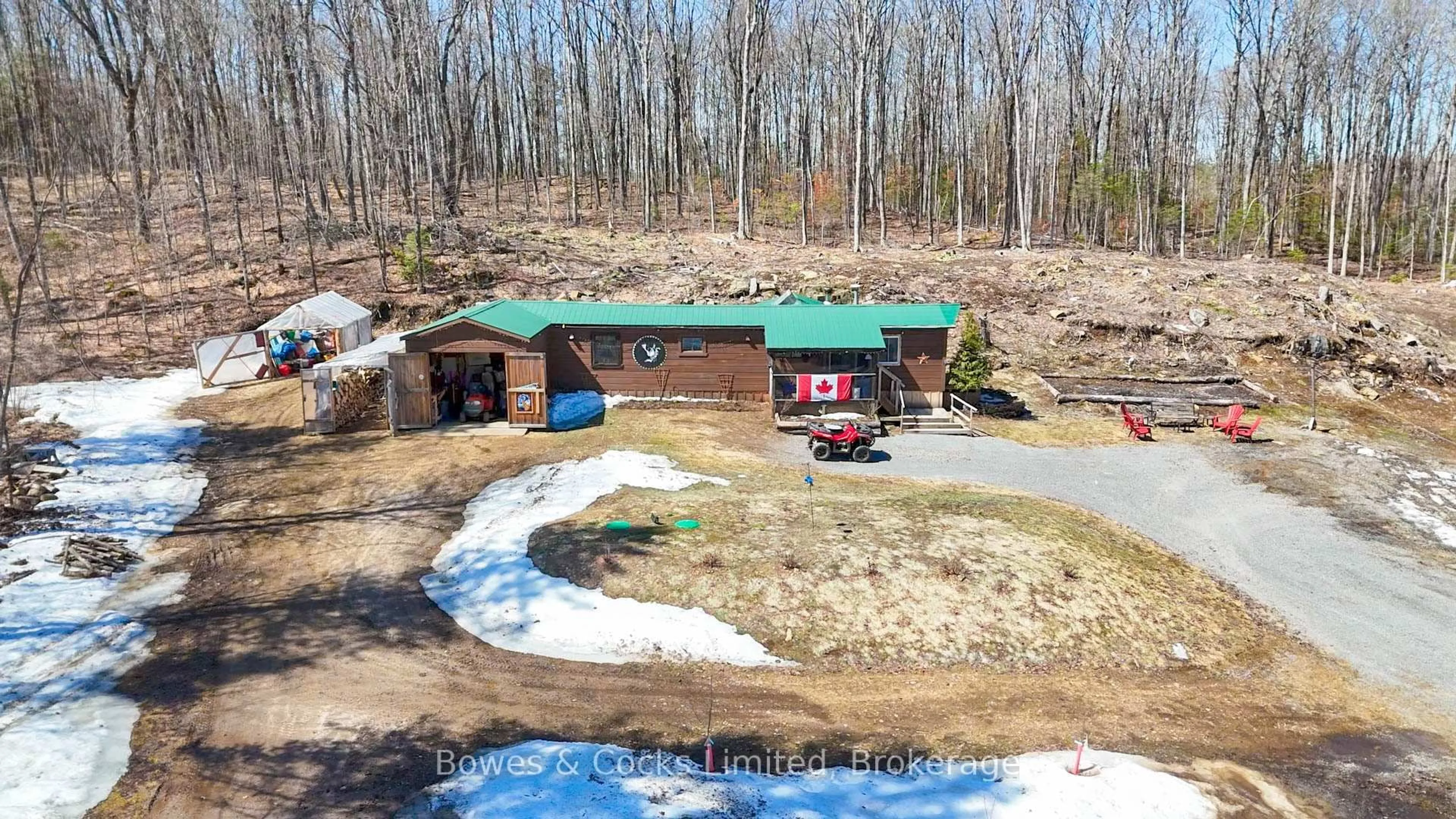 A pic from outside/outdoor area/front of a property/back of a property/a pic from drone, unknown for 2108 Old Hastings Rd, Coe Hill Ontario K0L 1P0